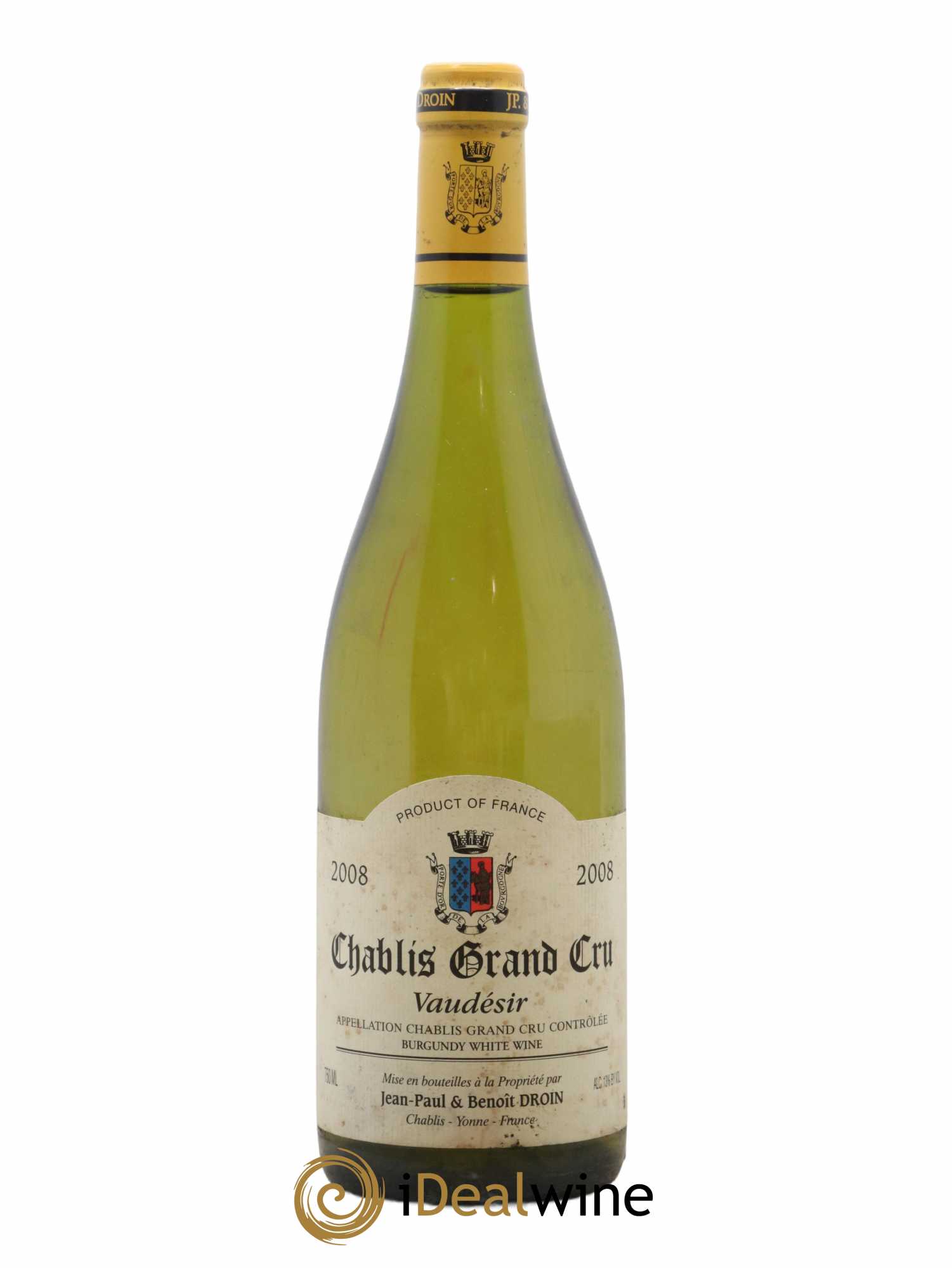Chablis Grand Cru Vaudésir Jean-Paul & Benoît Droin (Domaine) 2008 - Lot de 1 bouteille - 0