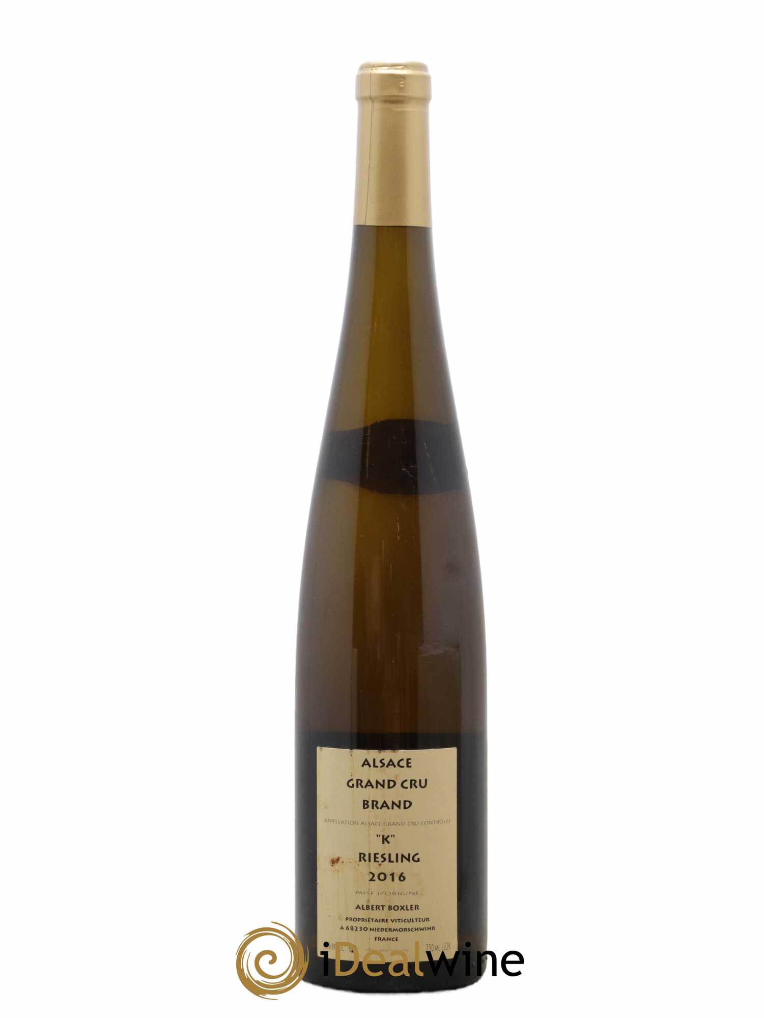Alsace Riesling Grand Cru Brand K Albert Boxler 2016 - Lot de 1 bouteille - 1