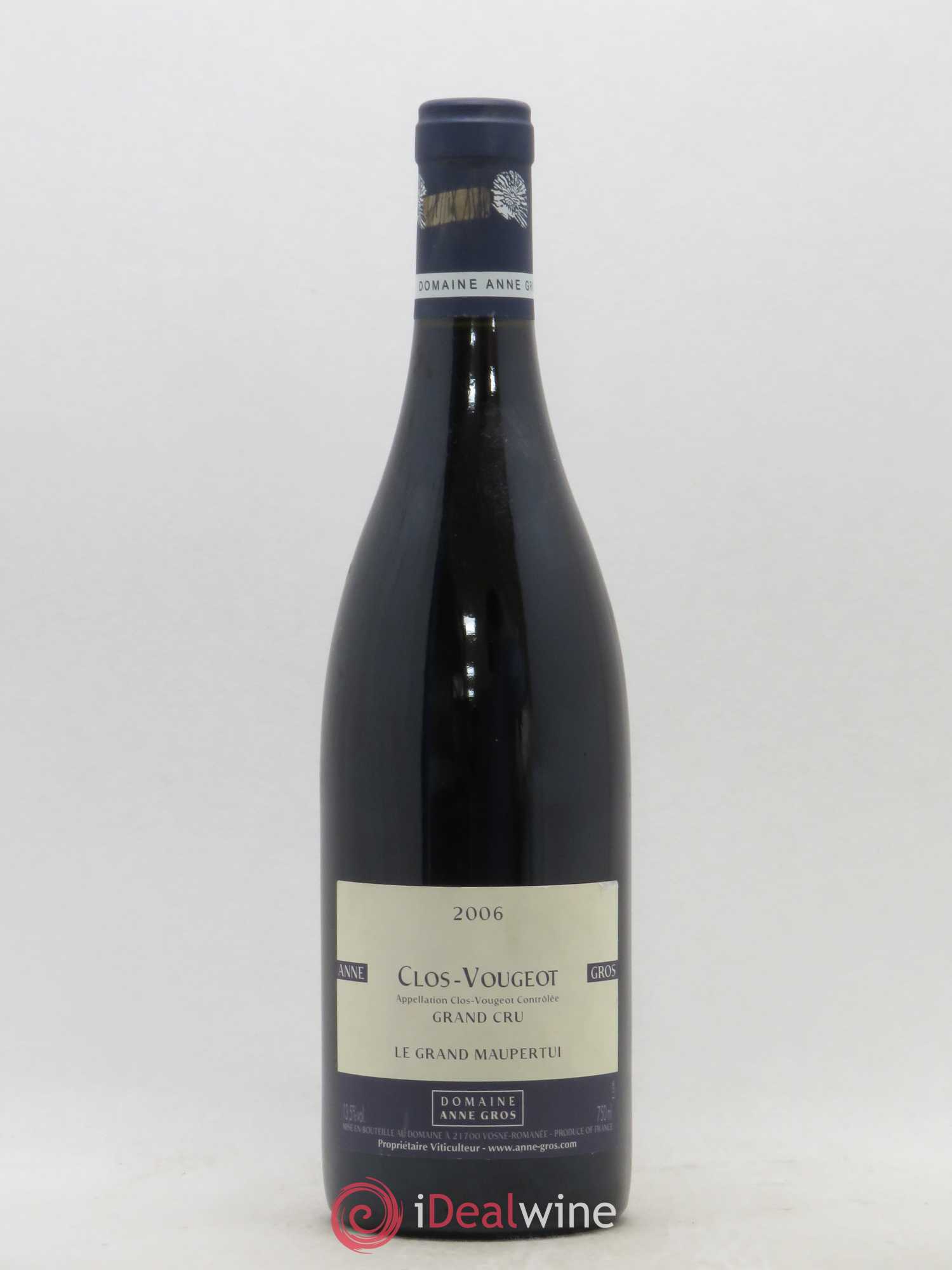 Clos de Vougeot Grand Cru Le Grand Maupertui Anne Gros 2006 - Lot de 1 bouteille - 0