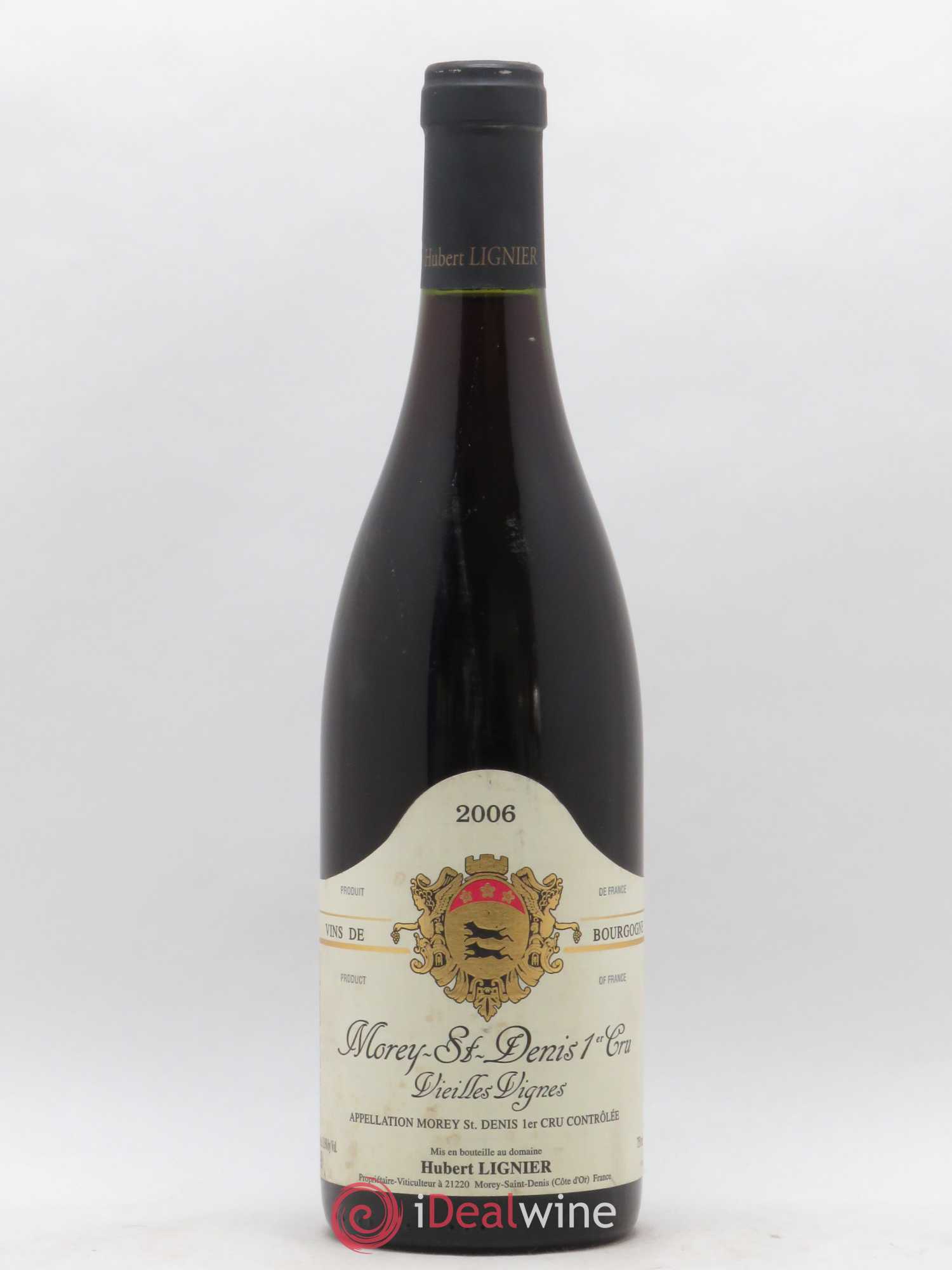Morey-Saint-Denis 1er Cru Vieilles Vignes Hubert Lignier (Domaine) 2006 - Lot de 1 bouteille - 0