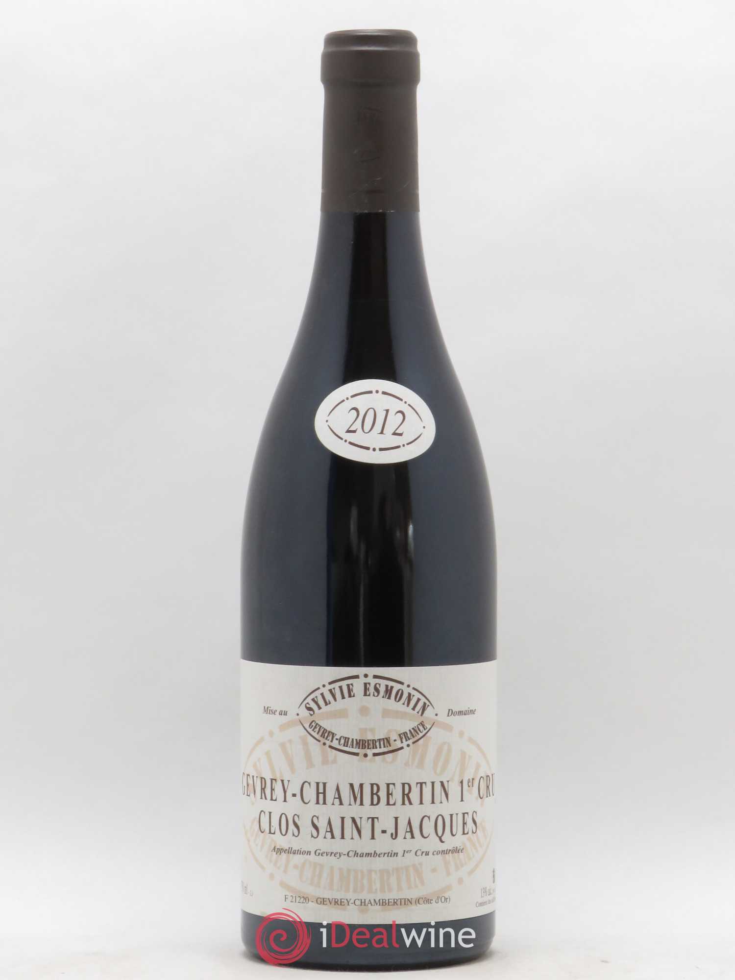 Gevrey-Chambertin 1er Cru Clos Saint Jacques Sylvie Esmonin 2012 - Lot de 1 bouteille - 0
