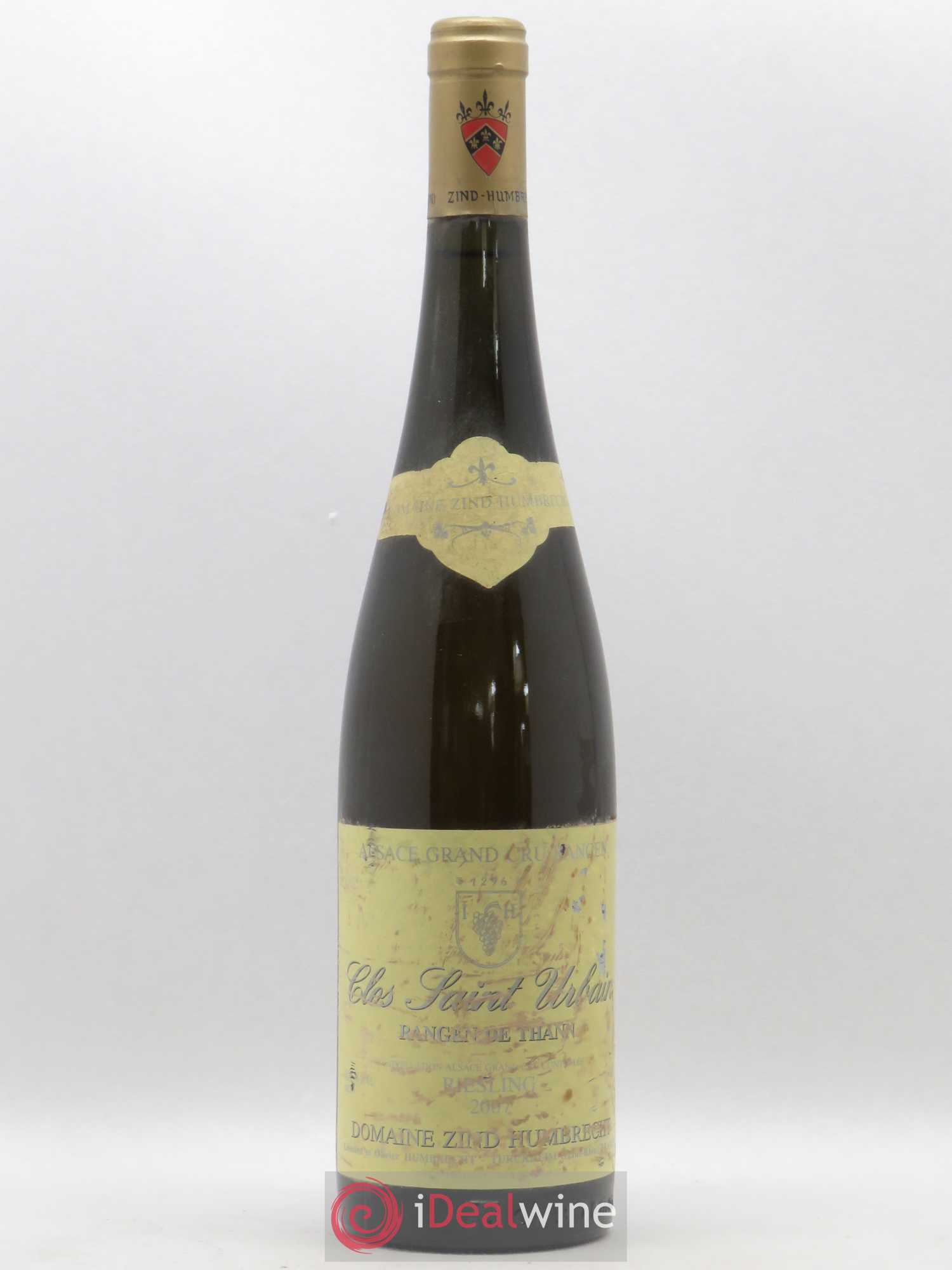 Alsace Riesling Grand Cru Rangen de Thann Clos Saint Urbain Zind-Humbrecht (Domaine) 2007 - Lot de 1 bouteille - 0