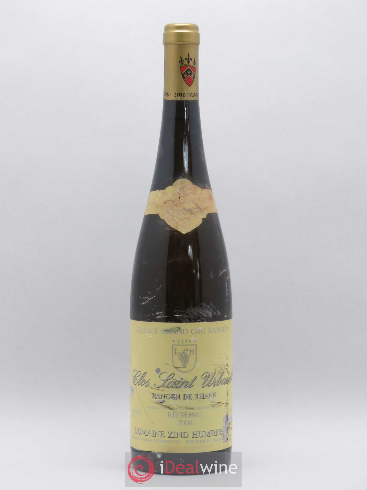 Alsace Riesling Grand Cru Rangen de Thann Clos Saint Urbain Zind-Humbrecht (Domaine) 2008 - Lot de 1 bouteille - 0