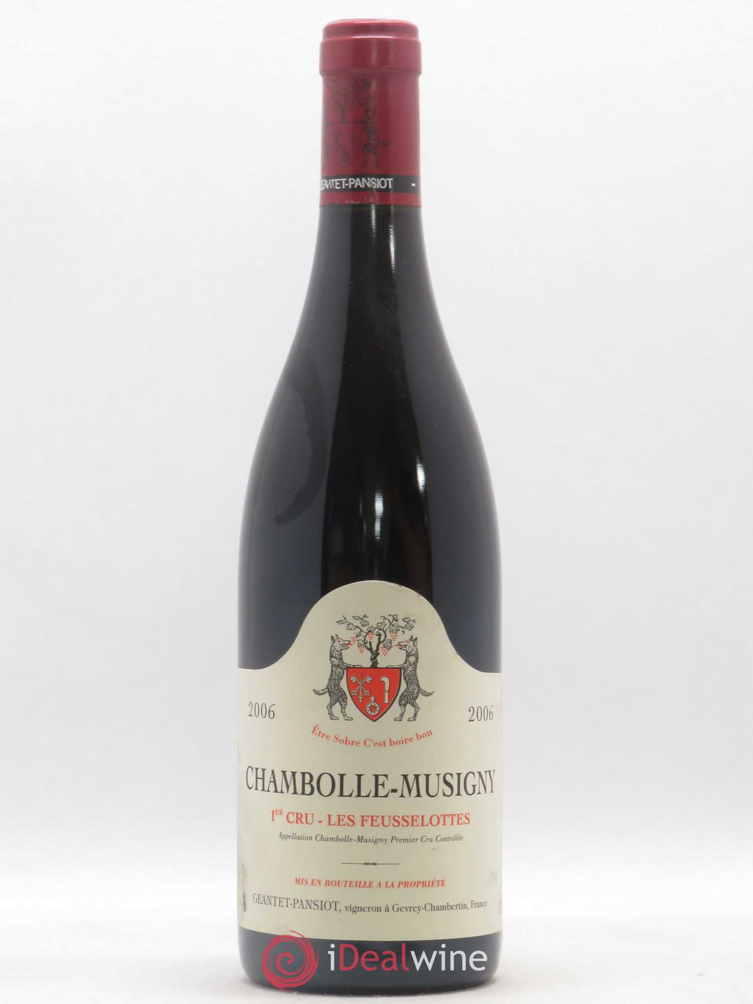 Chambolle-Musigny 1er Cru Les Feusselottes Geantet-Pansiot 2006 - Lot de 1 bouteille - 0