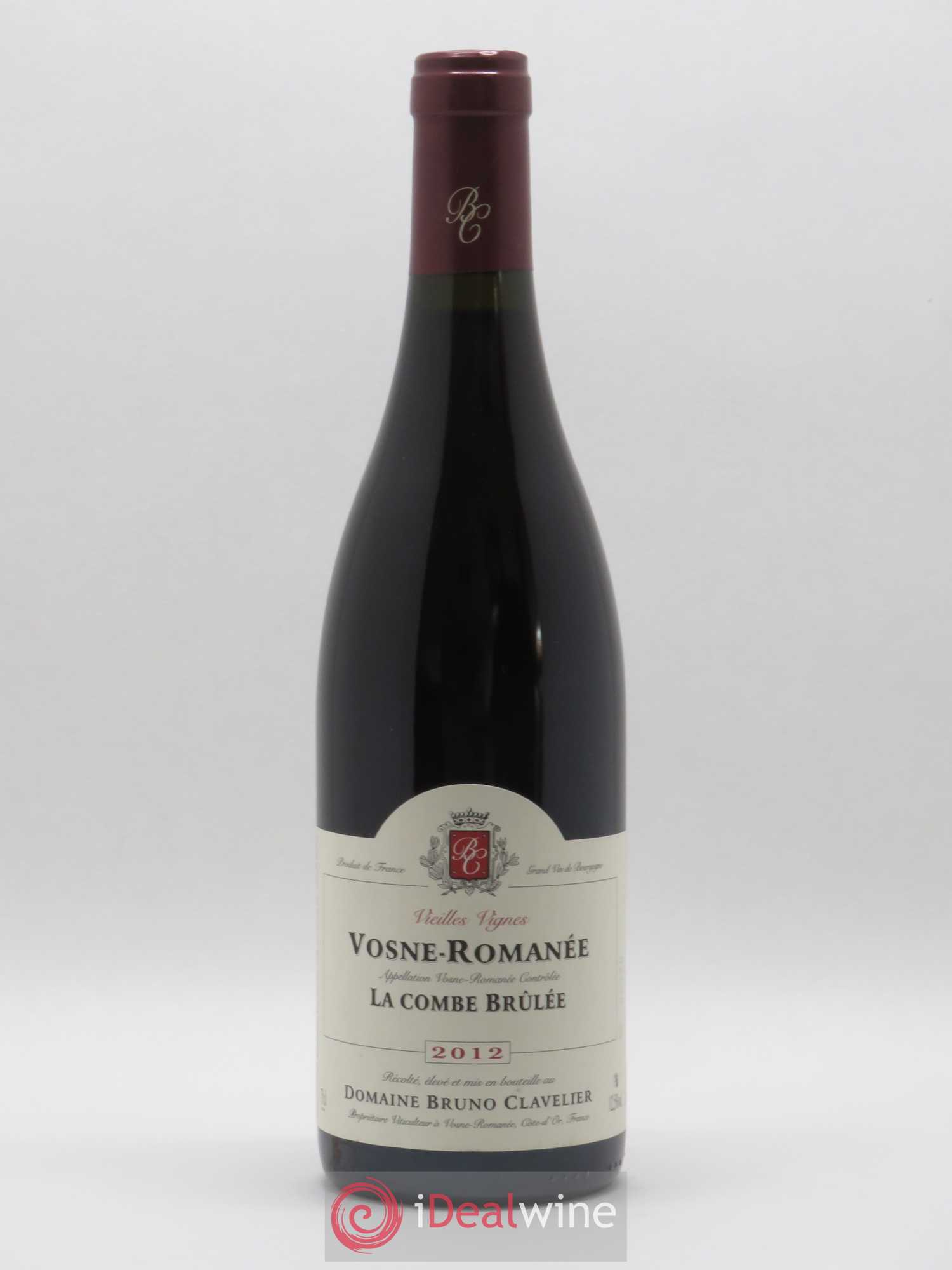 Vosne-Romanée Vieilles vignes La Combe Brûlée Bruno Clavelier 2012 - Lot de 1 bouteille - 0