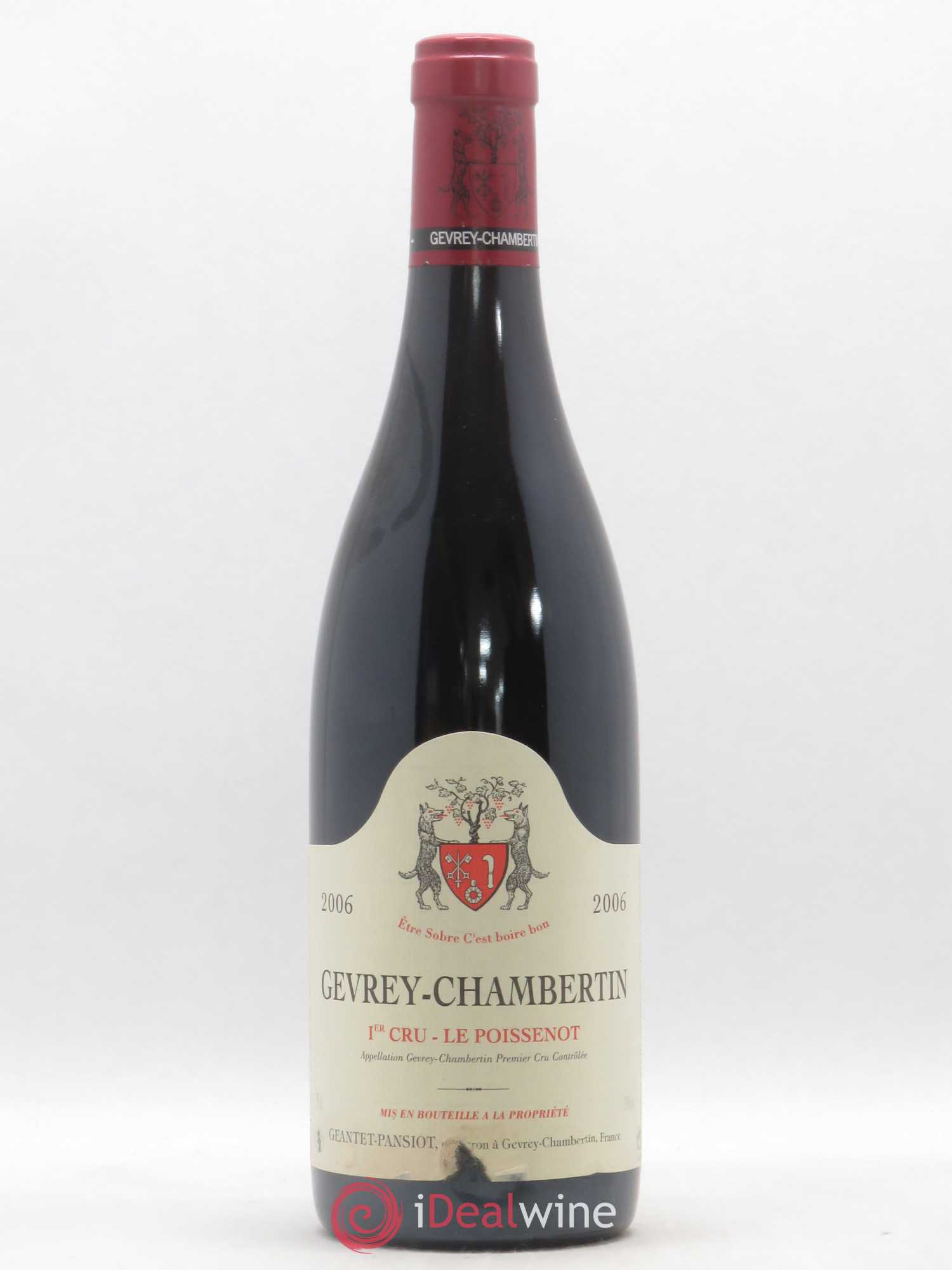 Gevrey-Chambertin 1er Cru Le Poissenot Geantet-Pansiot 2006 - Lot de 1 bouteille - 0