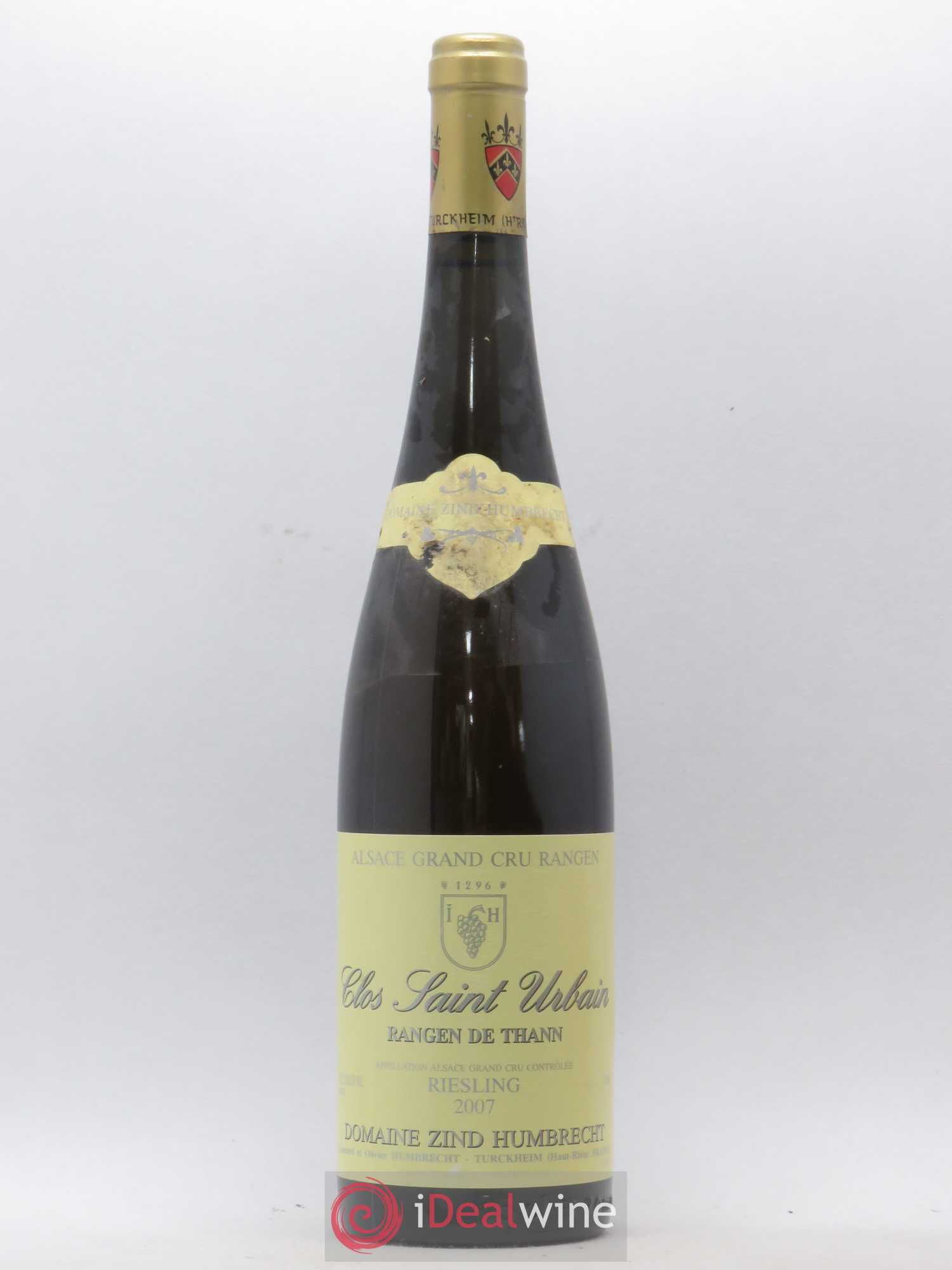 Alsace Riesling Grand Cru Rangen de Thann Clos Saint Urbain Zind-Humbrecht (Domaine) 2007 - Lot de 1 bouteille - 0