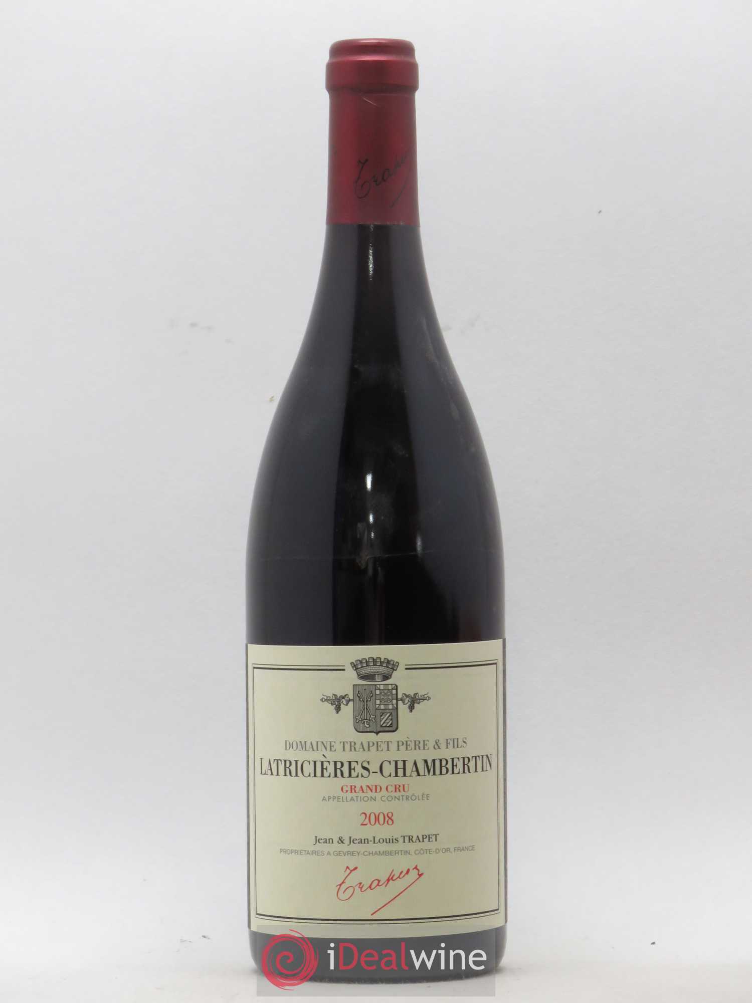 Latricières-Chambertin Grand Cru Domaine Trapet 2008 - Lot de 1 bouteille - 0