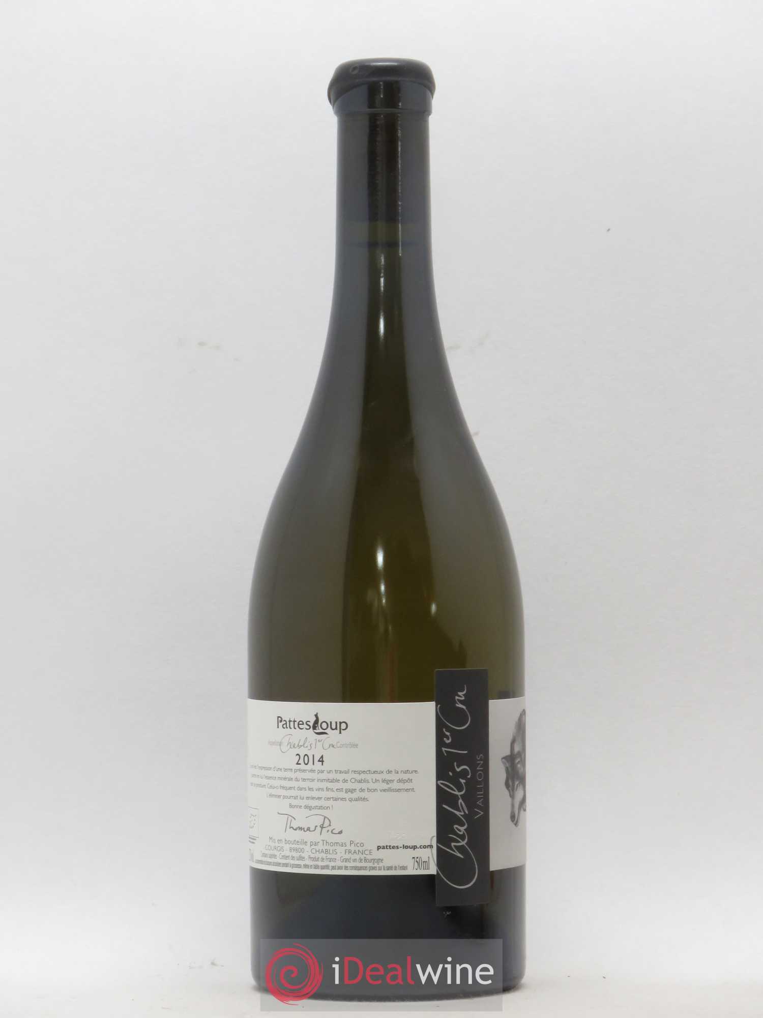 Chablis 1er Cru Vaillons Pattes Loup (Domaine) 2014 - Lot de 1 bouteille - 1