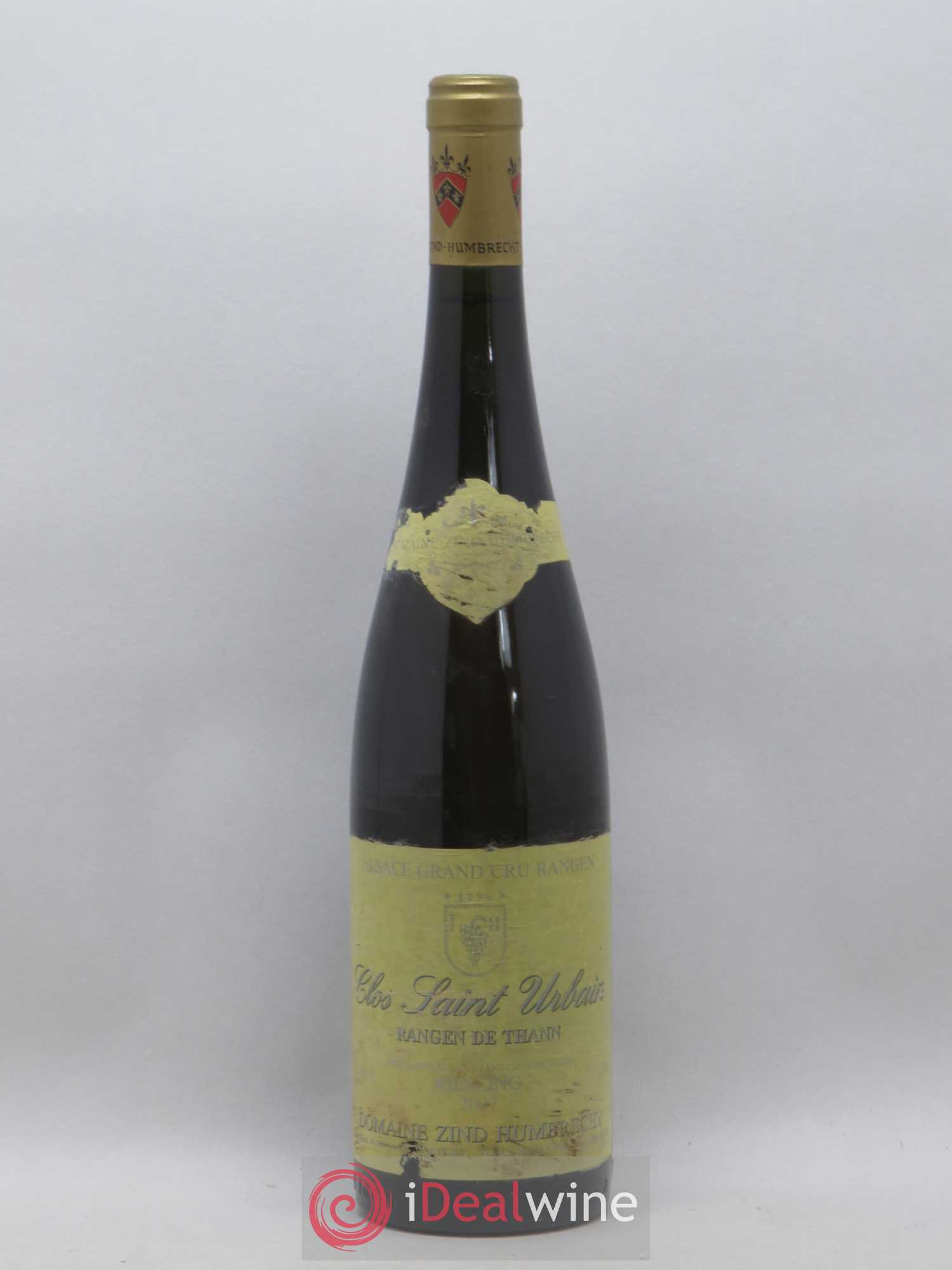 Alsace Riesling Grand Cru Rangen de Thann Clos Saint Urbain Zind-Humbrecht (Domaine) 2007 - Lot de 1 bouteille - 0