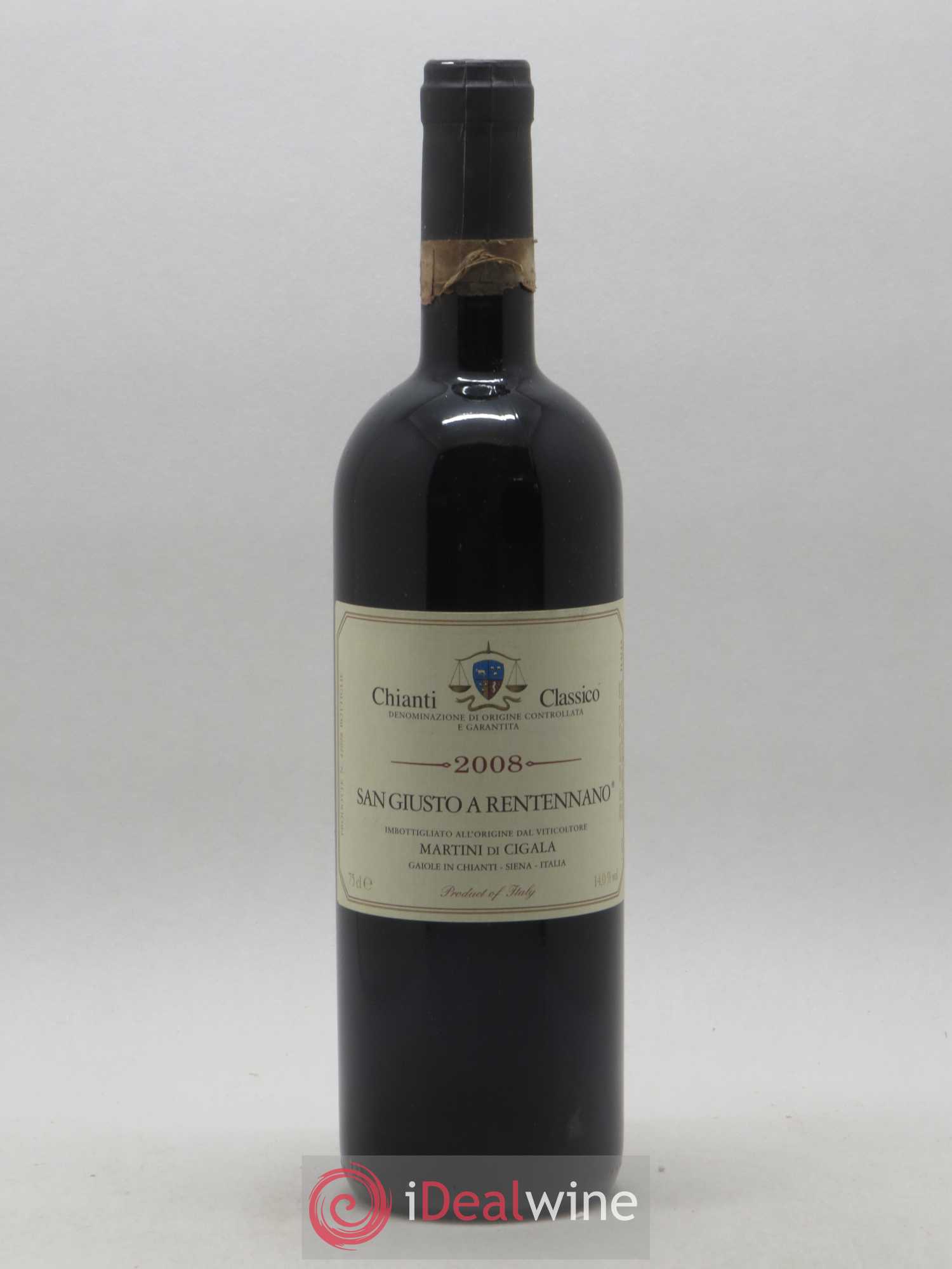 Chianti Classico DOCG San Giusto A Rentennano Famille Martini di Cigala 2008 - Lot de 1 bouteille - 0