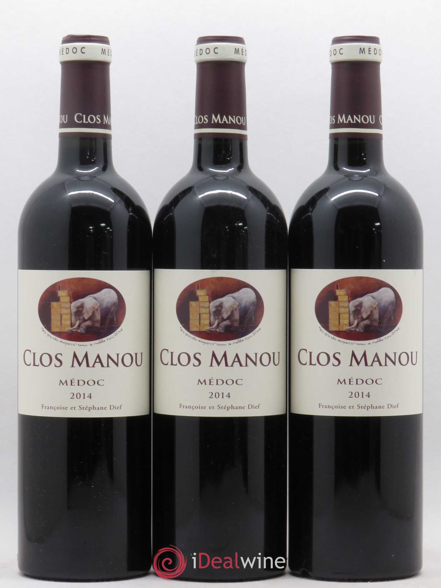 Clos Manou 2014 - Posten von 6 Flaschen - 1