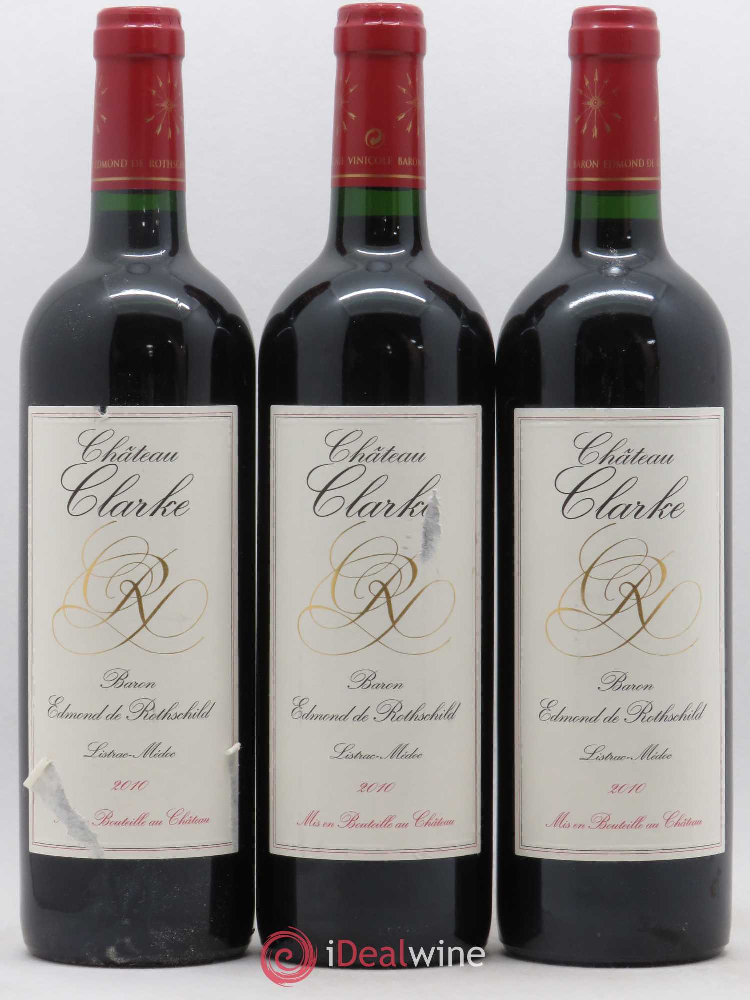 Château Clarke 2010 - Lot de 3 bouteilles - 0