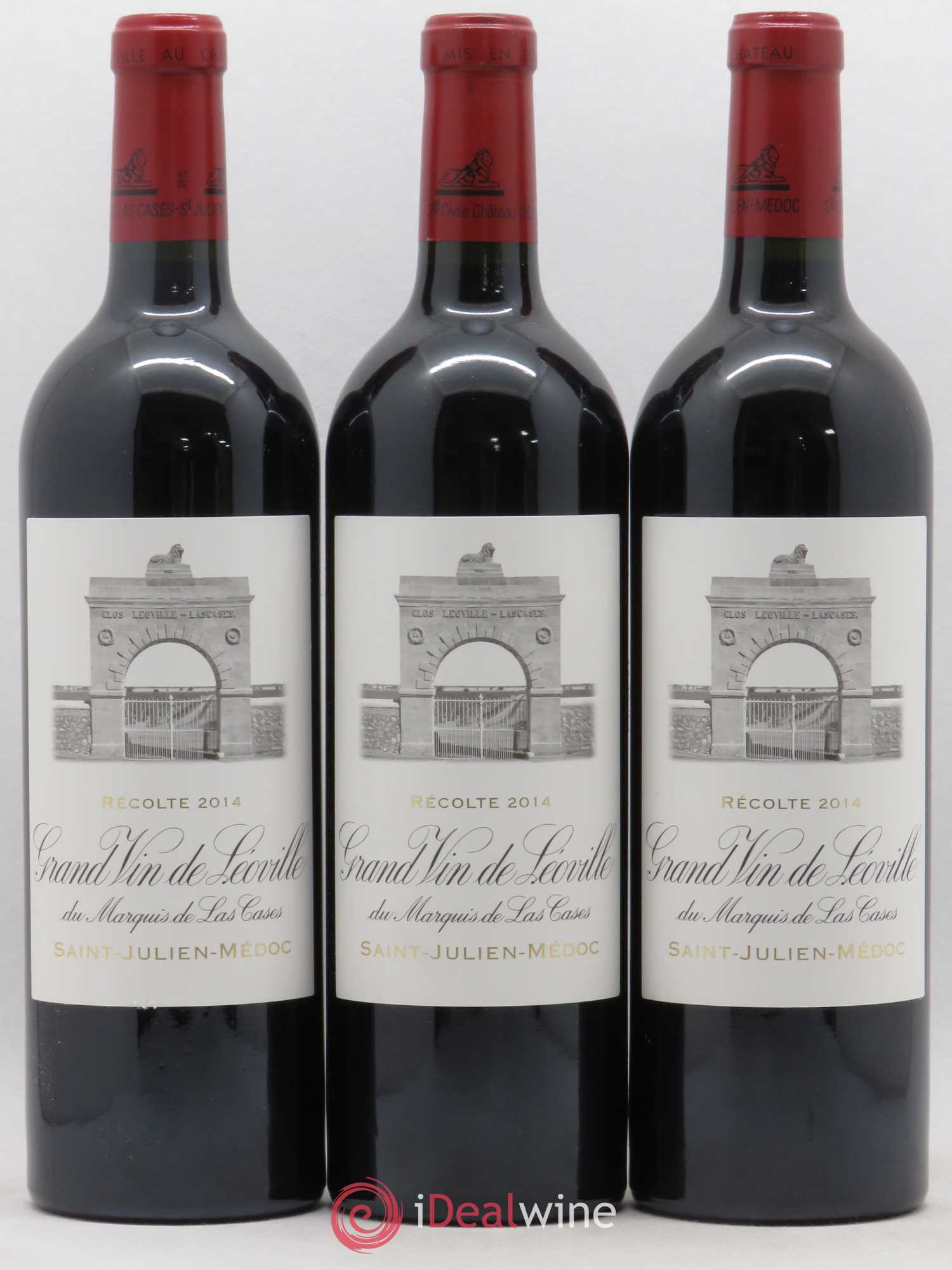 Château Léoville Las Cases 2ème Grand Cru Classé 2014 - Lot de 3 bouteilles - 0
