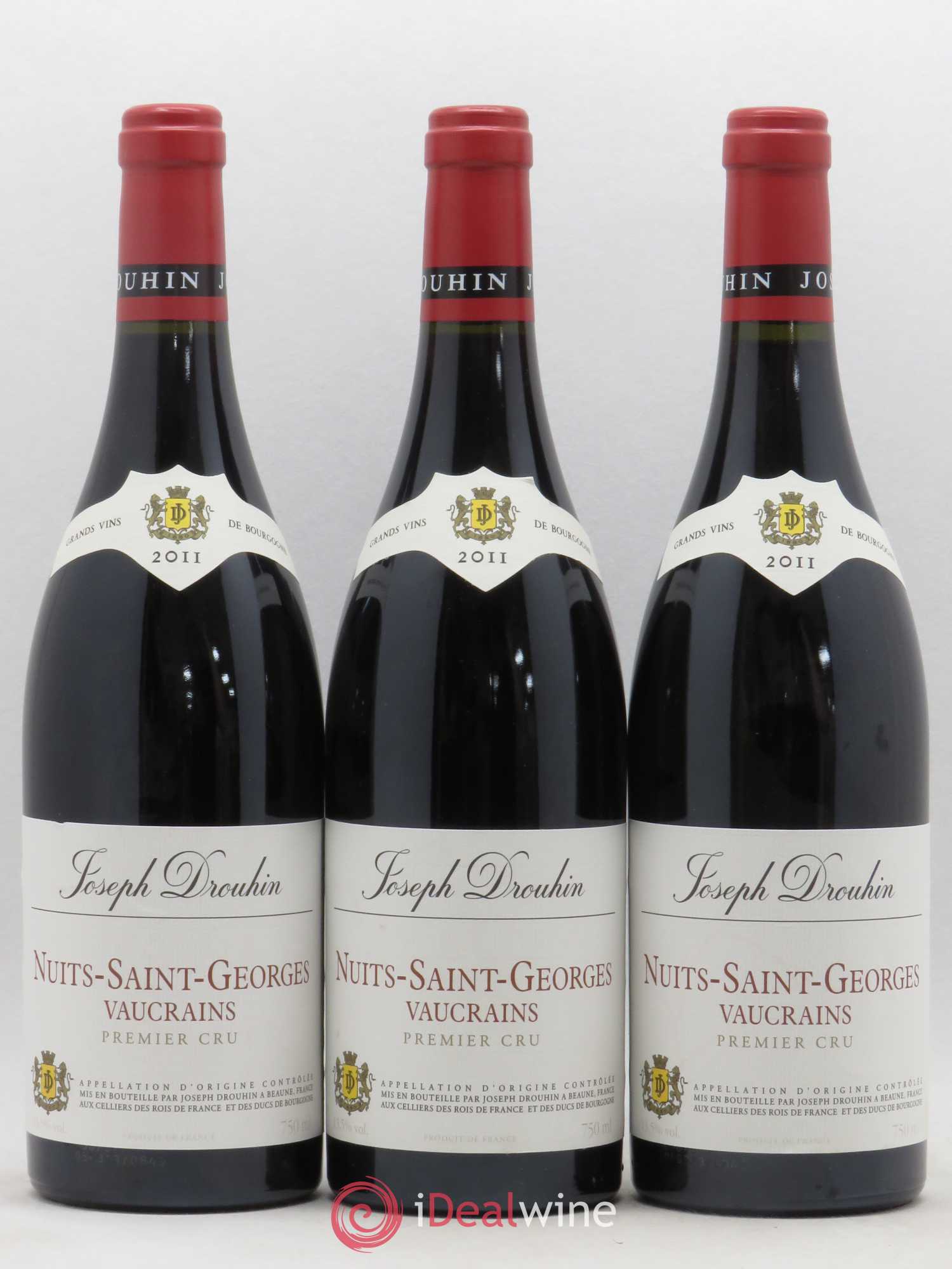 Nuits-Saint-Georges 1er Cru Vaucrains Joseph Drouhin (sans prix de réserve) 2011 - Posten von 6 Flaschen - 1