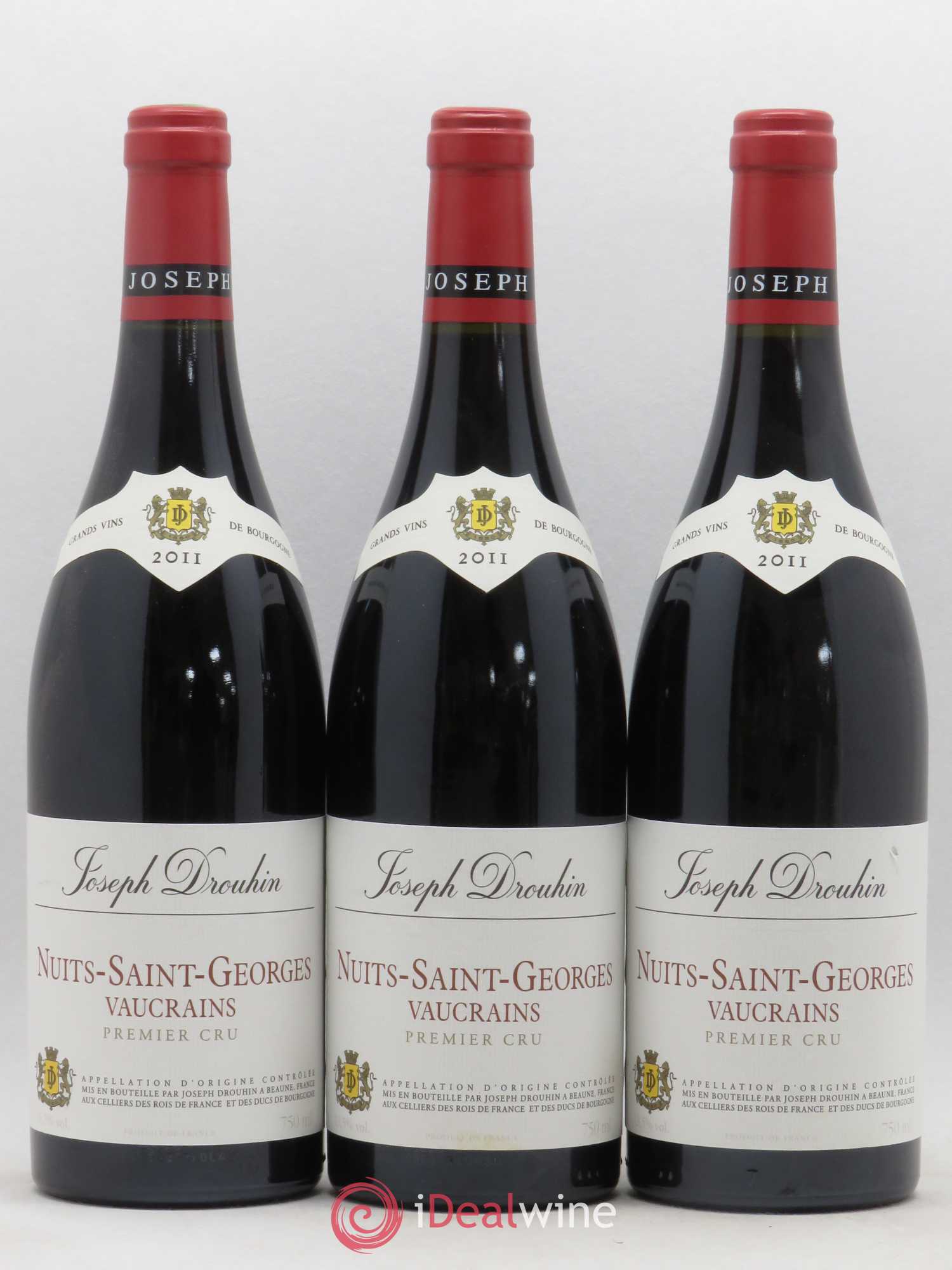 Nuits-Saint-Georges 1er Cru Vaucrains Joseph Drouhin (sans prix de réserve) 2011 - Posten von 6 Flaschen - 2