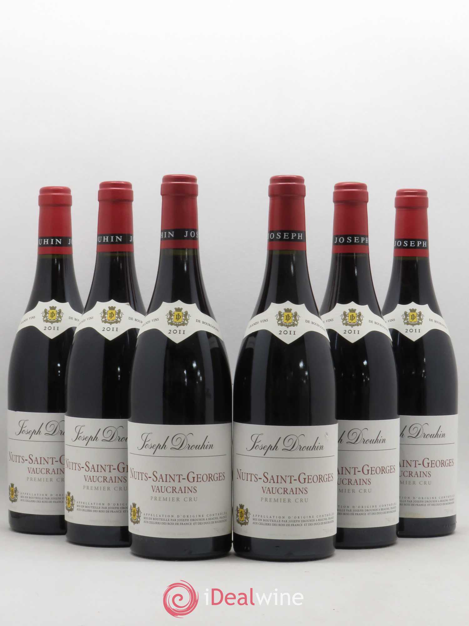 Nuits-Saint-Georges 1er Cru Vaucrains Joseph Drouhin (sans prix de réserve) 2011 - Posten von 6 Flaschen - 0