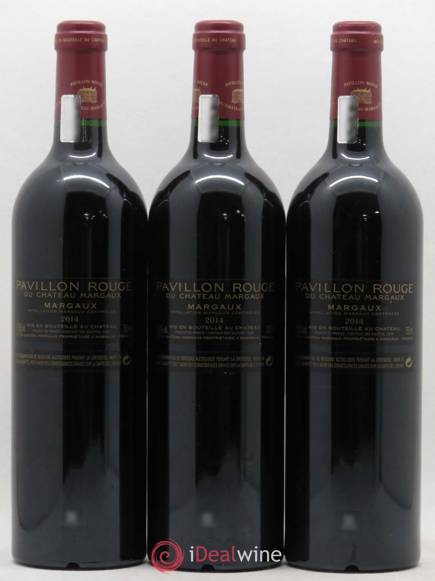 Pavillon Rouge du Château Margaux Second Vin (sans prix de réserve) 2014 - Lot de 3 bouteilles - 1