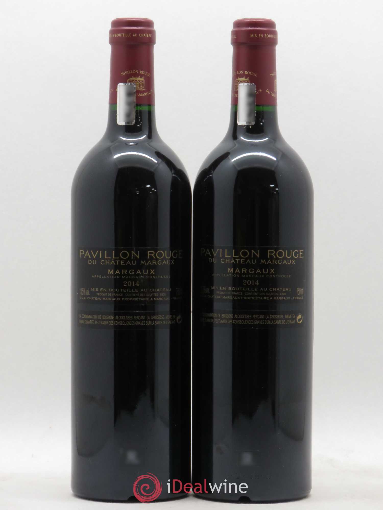 Pavillon Rouge du Château Margaux Second Vin (sans prix de réserve) 2014 - Lot de 2 bouteilles - 1