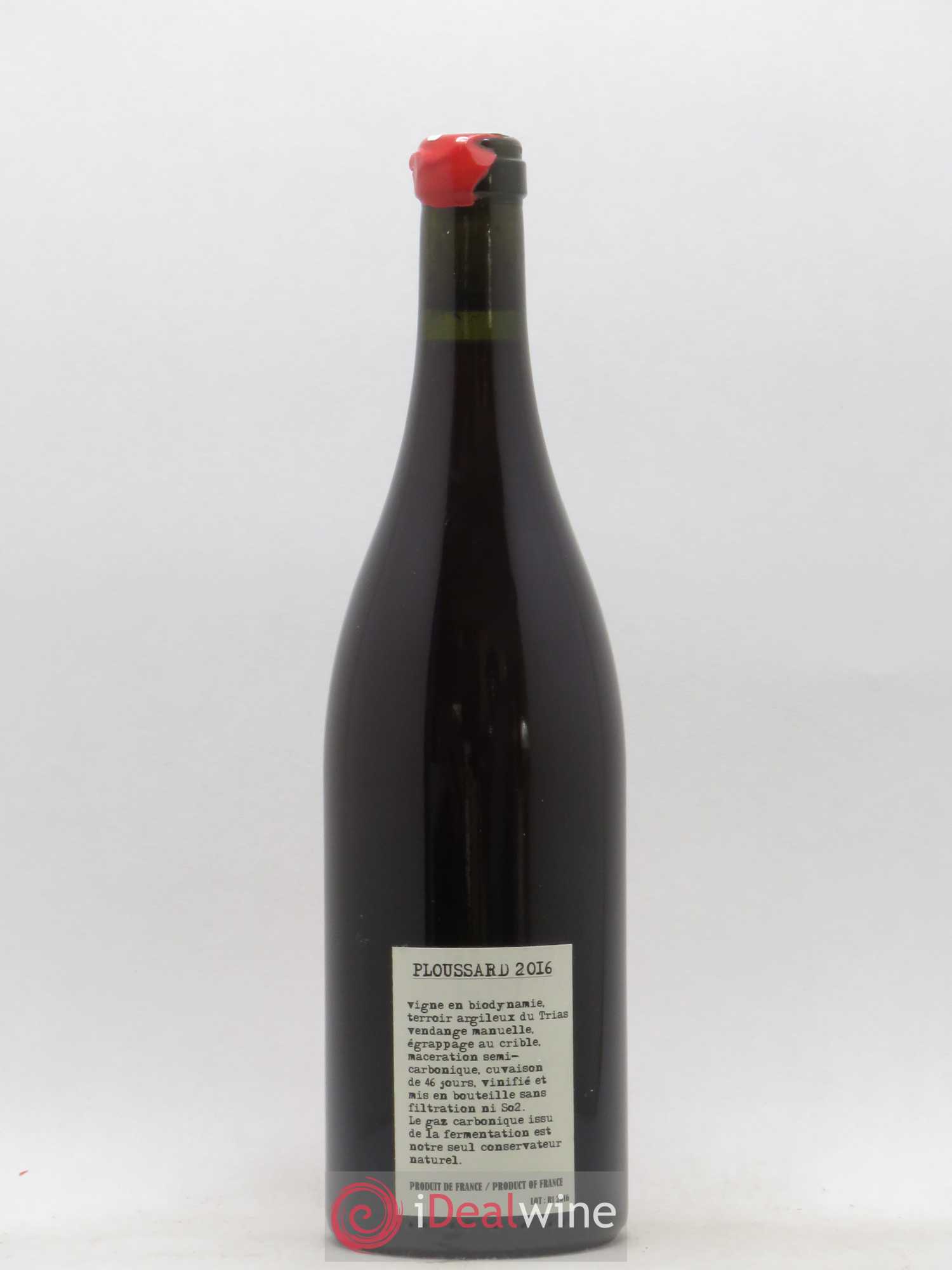 Arbois Ploussard Adeline Houillon & Renaud Bruyère Pupillin 2016 - Lot de 1 bouteille - 1