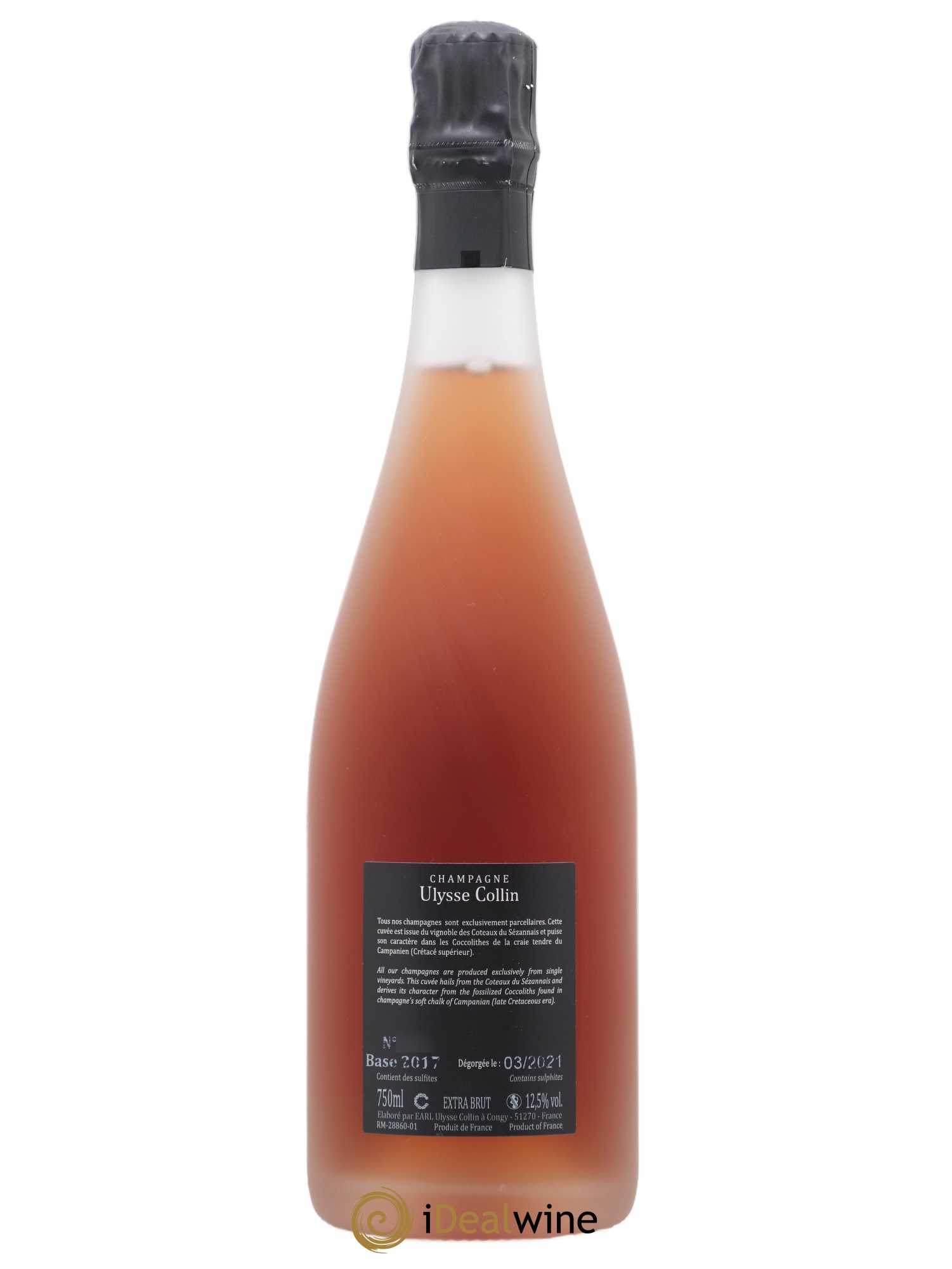 Les Maillons Extra-Brut Rosé de Saignée Ulysse Collin - Lot de 1 bouteille - 1