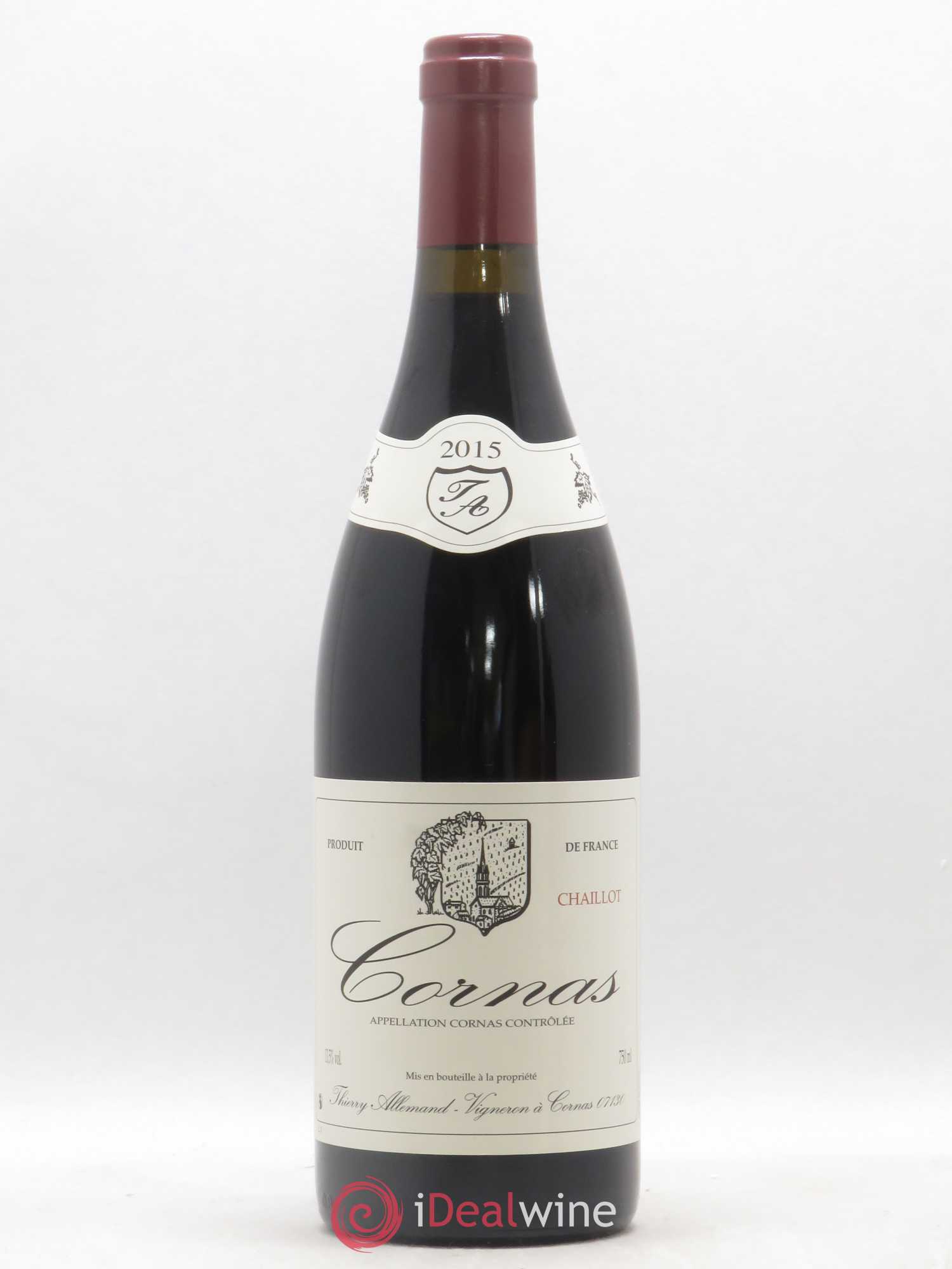 Cornas Chaillot Thierry Allemand 2015 - Lot de 1 bouteille - 0