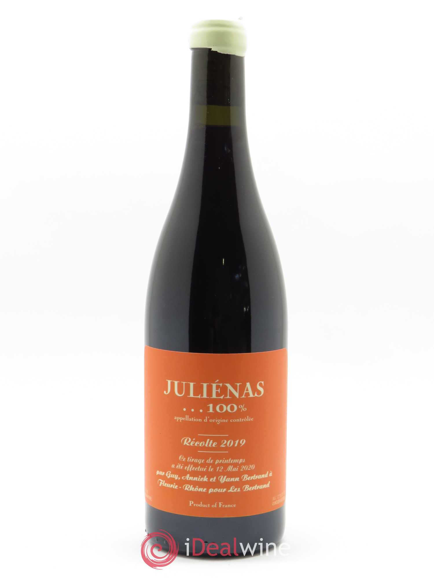 Juliénas 100% Yann Bertrand 2019 - Lot de 1 bouteille - 0