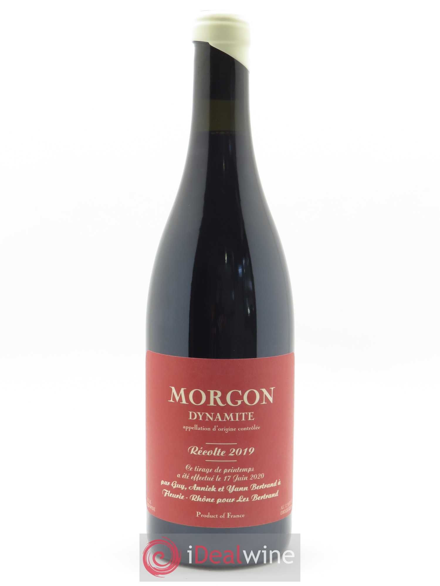 Morgon Dynamite Yann Bertrand 2019 - Lot de 1 bouteille - 0
