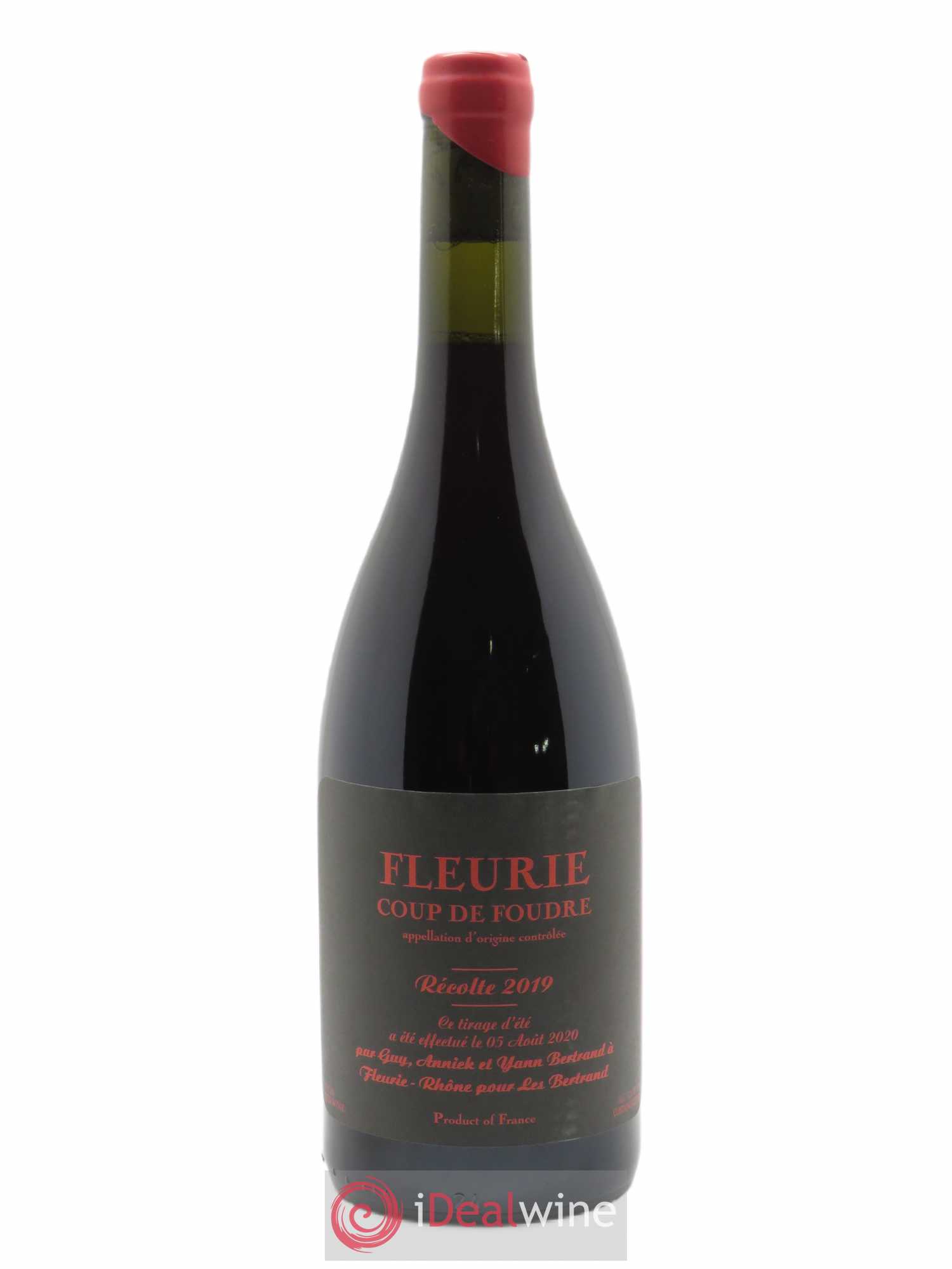 Fleurie Coup de Foudre Yann Bertrand 2019 - Lot de 1 bouteille - 0