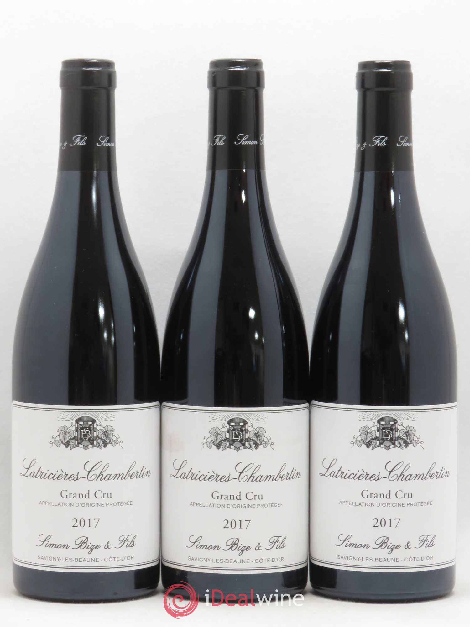 Latricières-Chambertin Grand Cru Simon Bize & Fils 2017 - Lot de 3 bouteilles - 0
