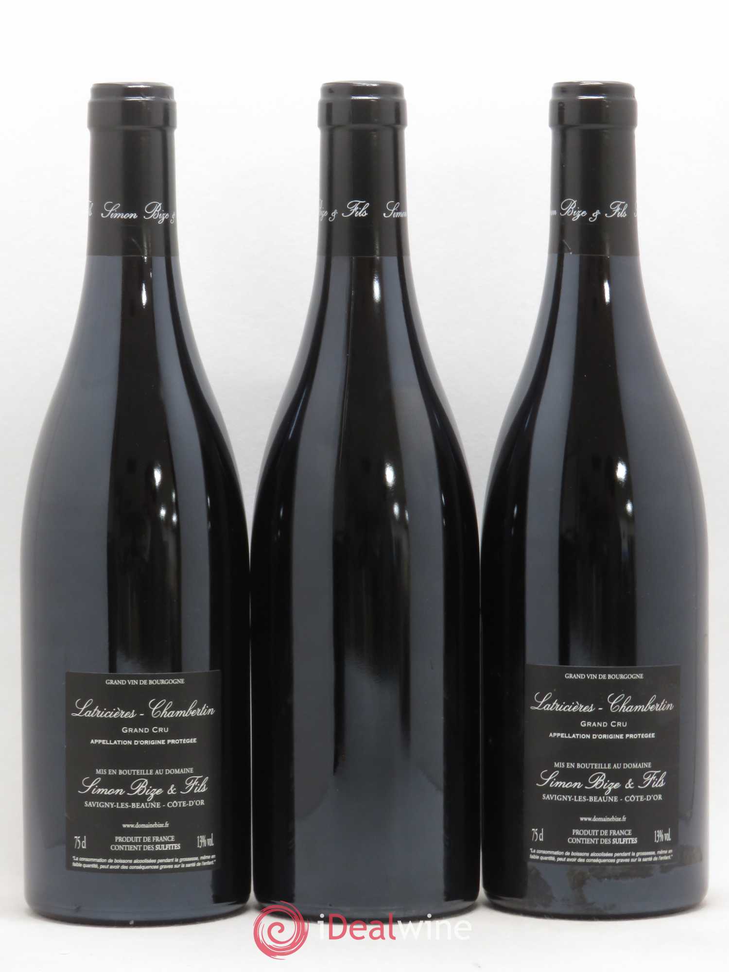 Latricières-Chambertin Grand Cru Simon Bize & Fils 2017 - Lot de 3 bouteilles - 1