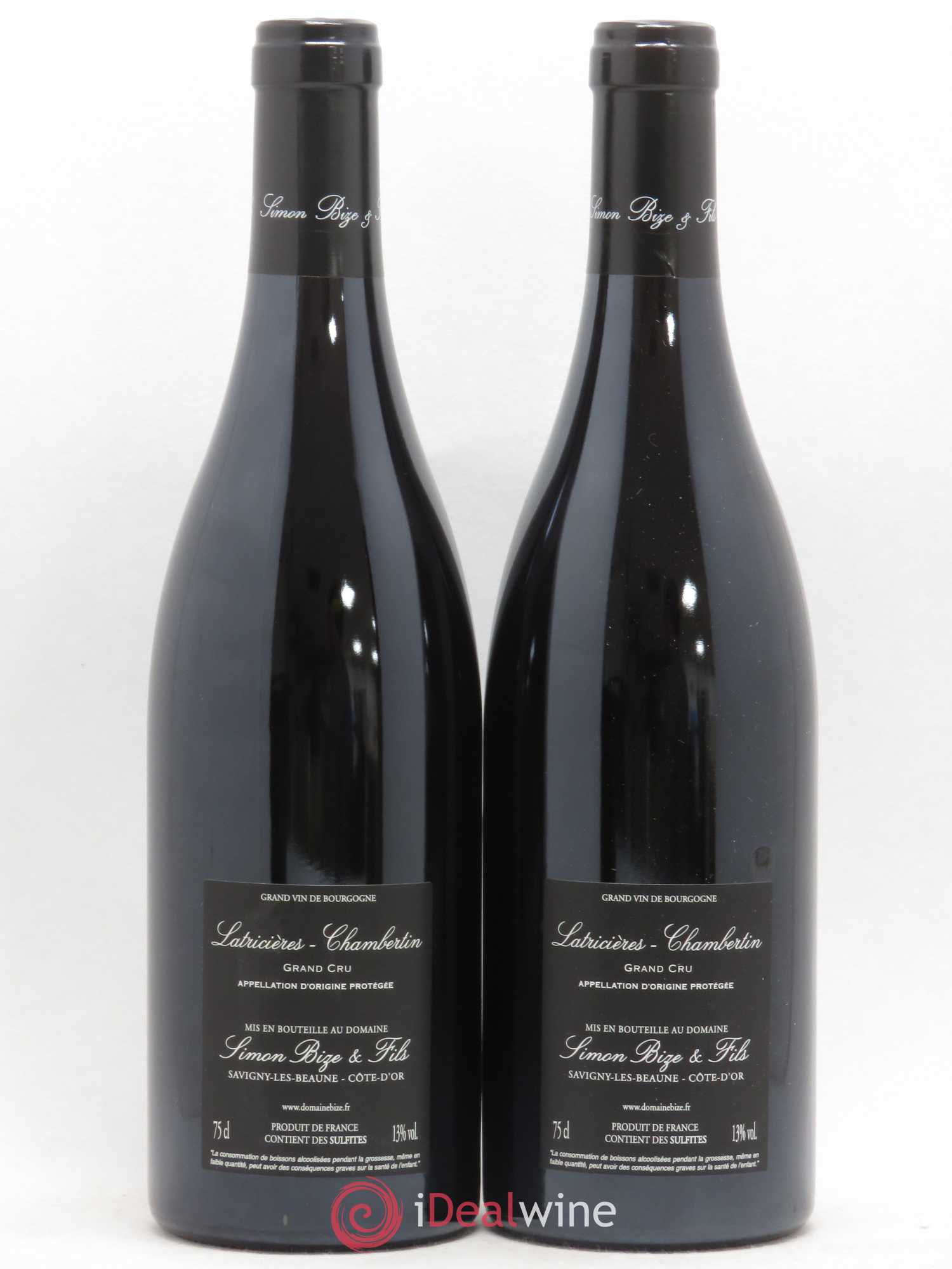 Latricières-Chambertin Grand Cru Simon Bize & Fils 2017 - Lot de 2 bouteilles - 1