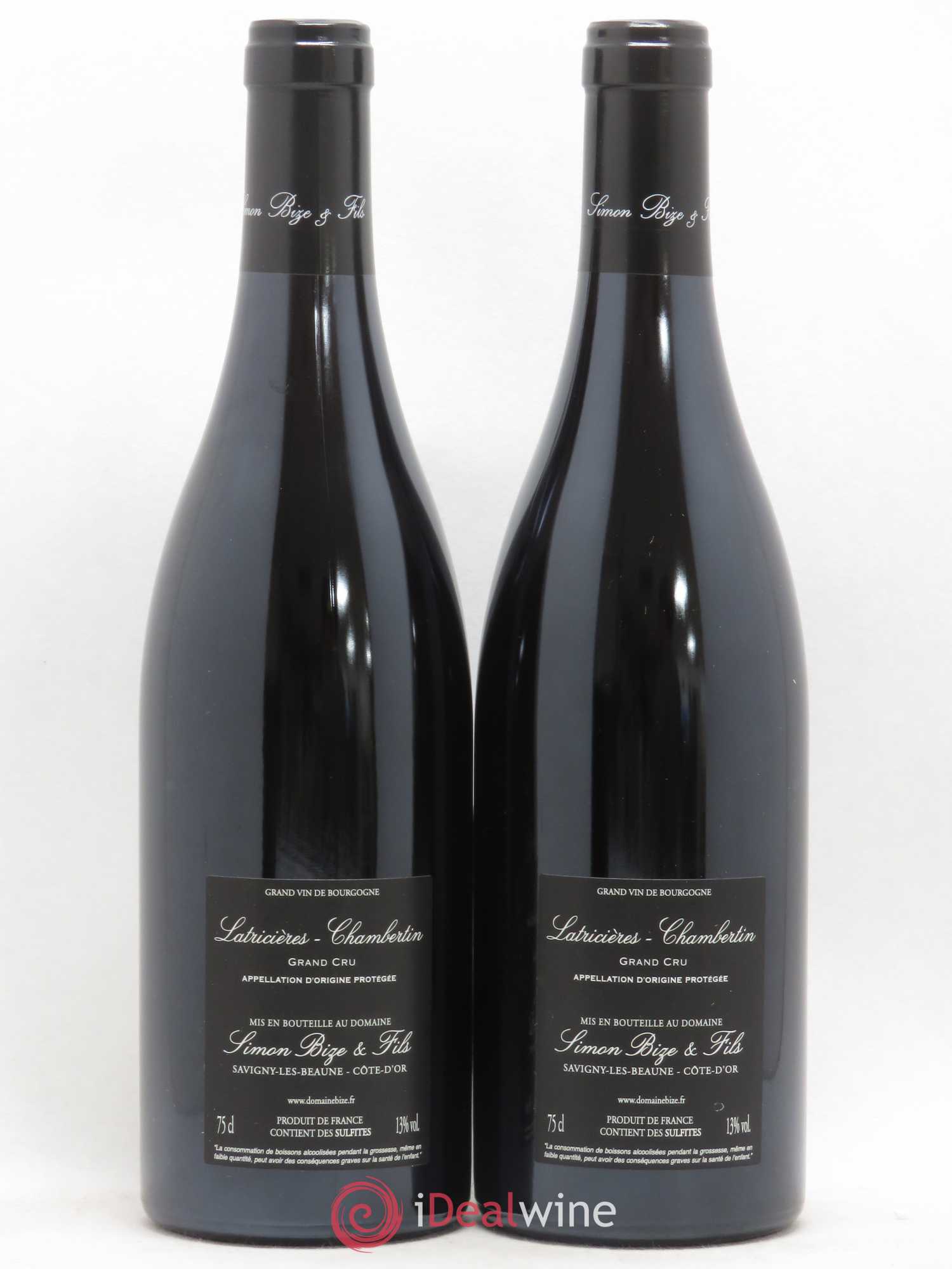 Latricières-Chambertin Grand Cru Simon Bize & Fils 2017 - Lot de 2 bouteilles - 1