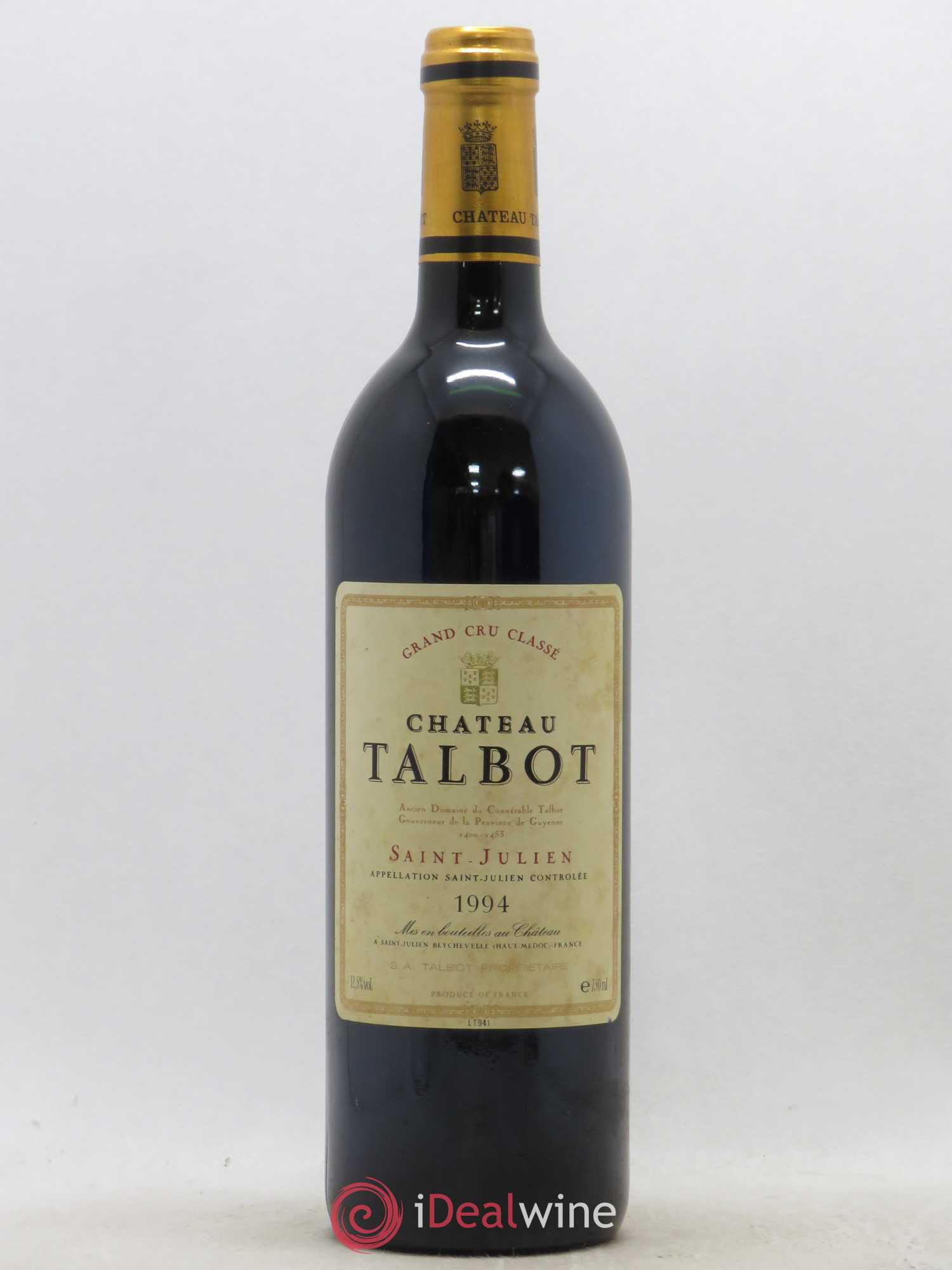 Château Talbot 4ème Grand Cru Classé 1994 - Lot de 1 bouteille - 0