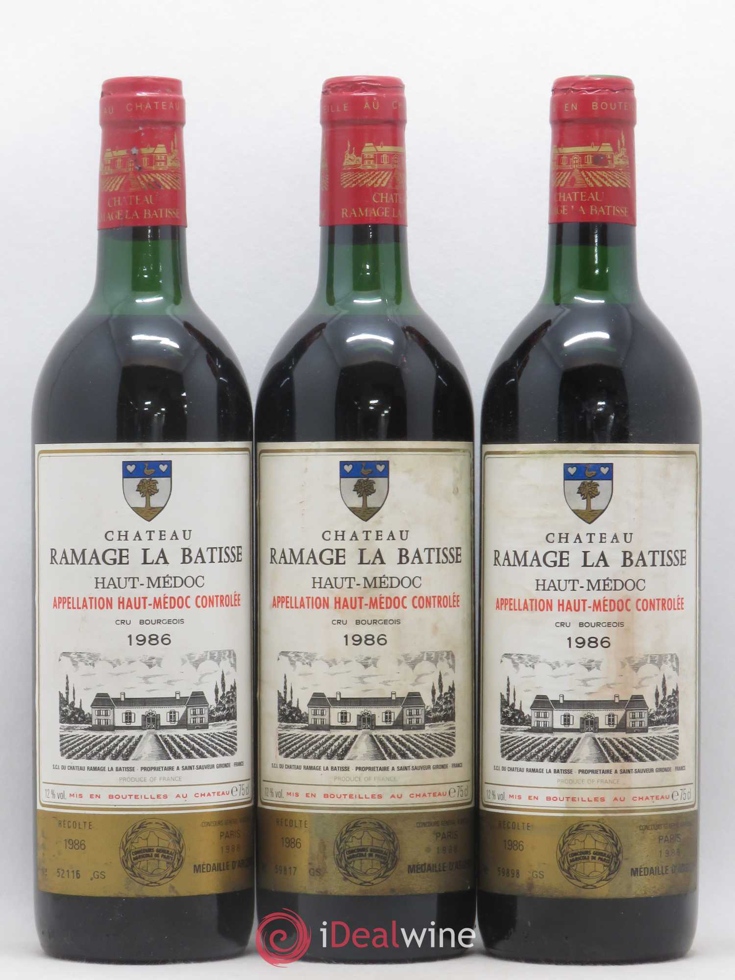 Château Ramage la Bâtisse Cru Bourgeois 1986 - Lot de 6 bouteilles - 2