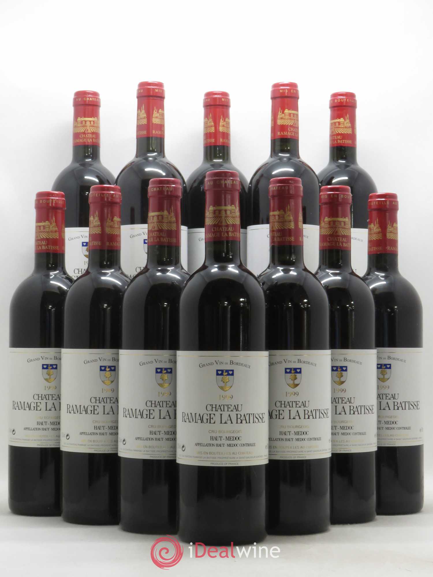 Château Ramage la Bâtisse Cru Bourgeois 1999 - Lot de 12 bouteilles - 0
