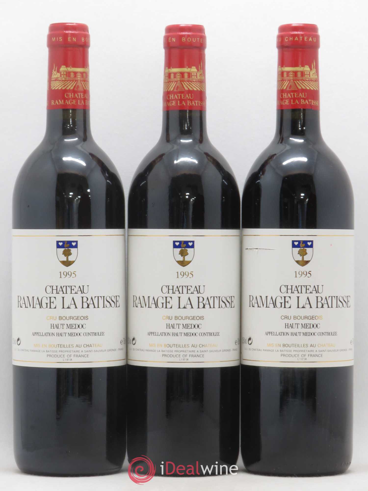 Château Ramage la Bâtisse Cru Bourgeois 1995 - Lot de 6 bouteilles - 1