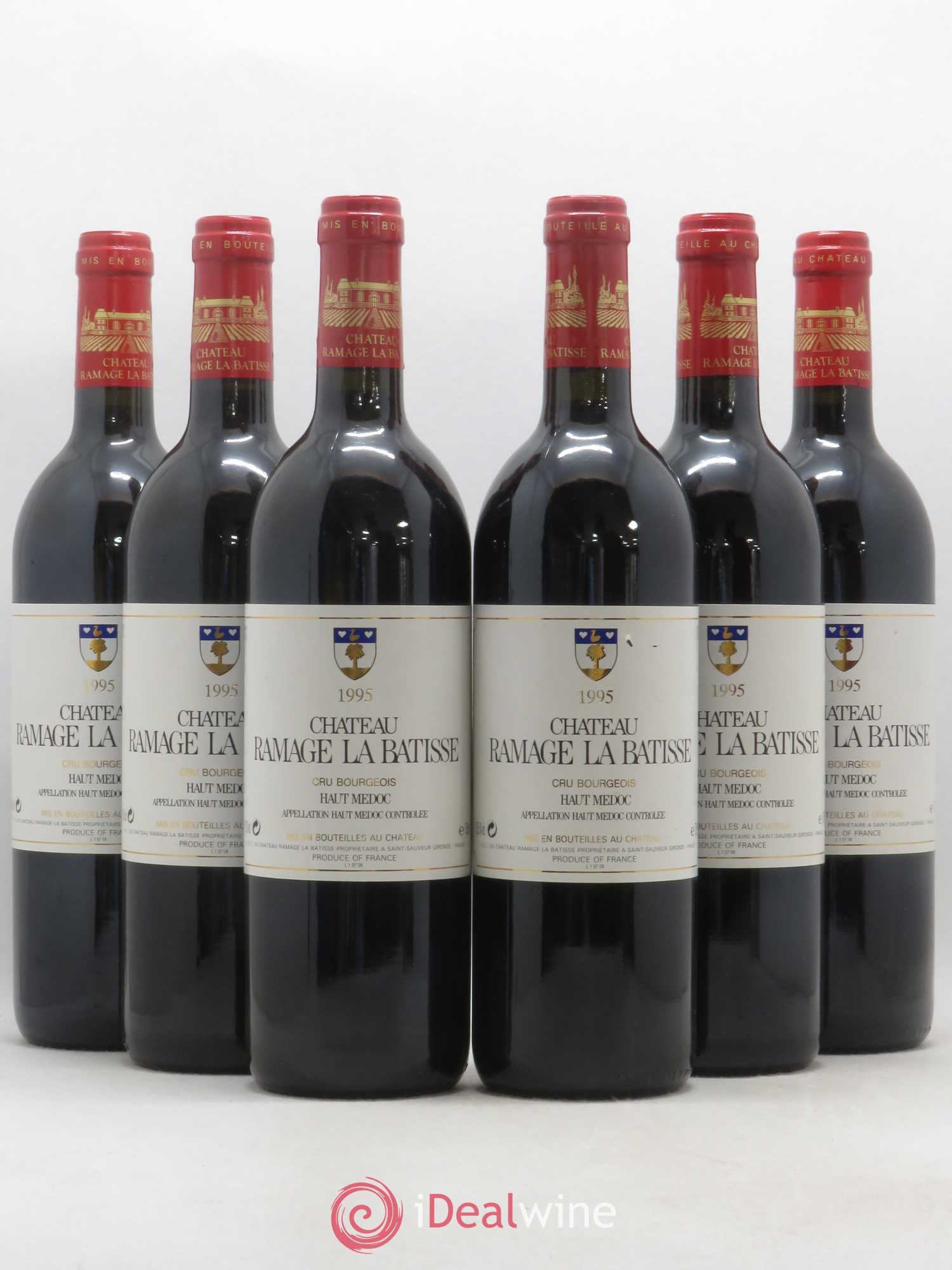 Château Ramage la Bâtisse Cru Bourgeois 1995 - Lot de 6 bouteilles - 0