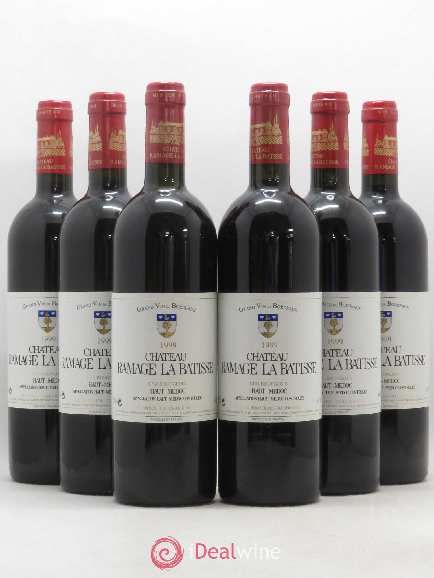 Château Ramage la Bâtisse Cru Bourgeois 1999 - Lot de 6 bouteilles - 0
