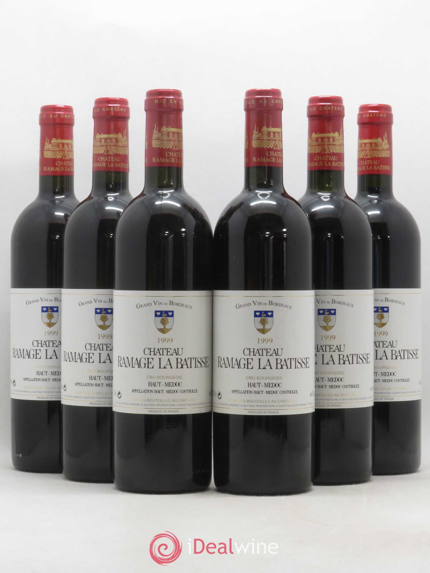 Château Ramage la Bâtisse Cru Bourgeois 1999 - Lot de 6 bouteilles - 0