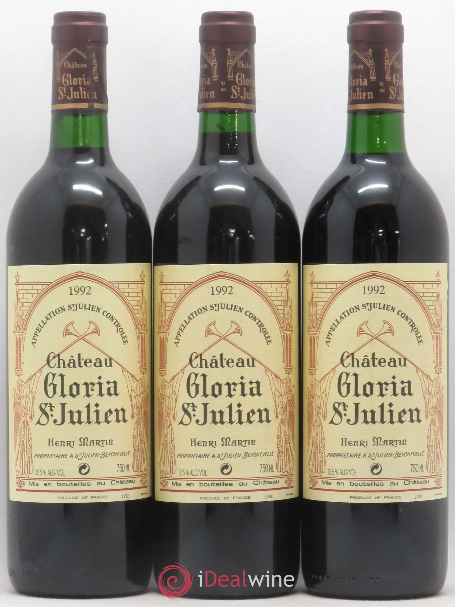 Château Gloria 1992 - Lot de 12 bouteilles - 2