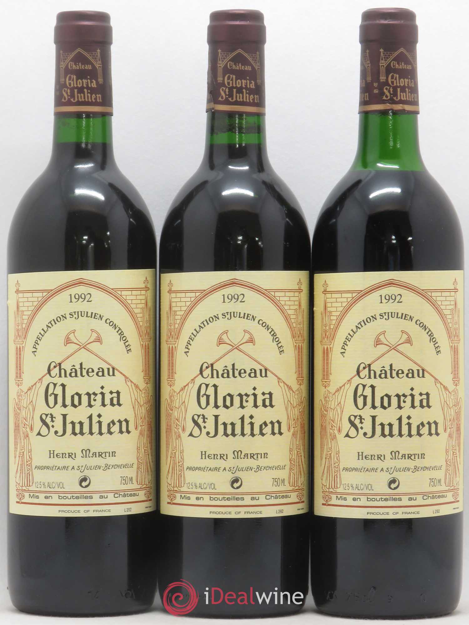 Château Gloria 1992 - Lot de 12 bouteilles - 4