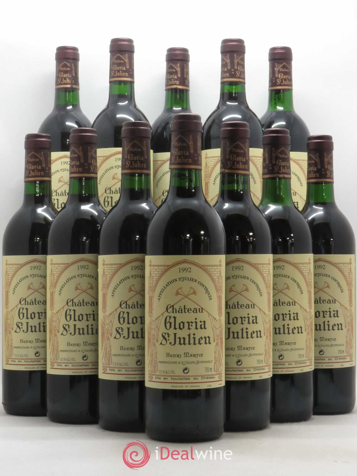 Château Gloria 1992 - Lot de 12 bouteilles - 0