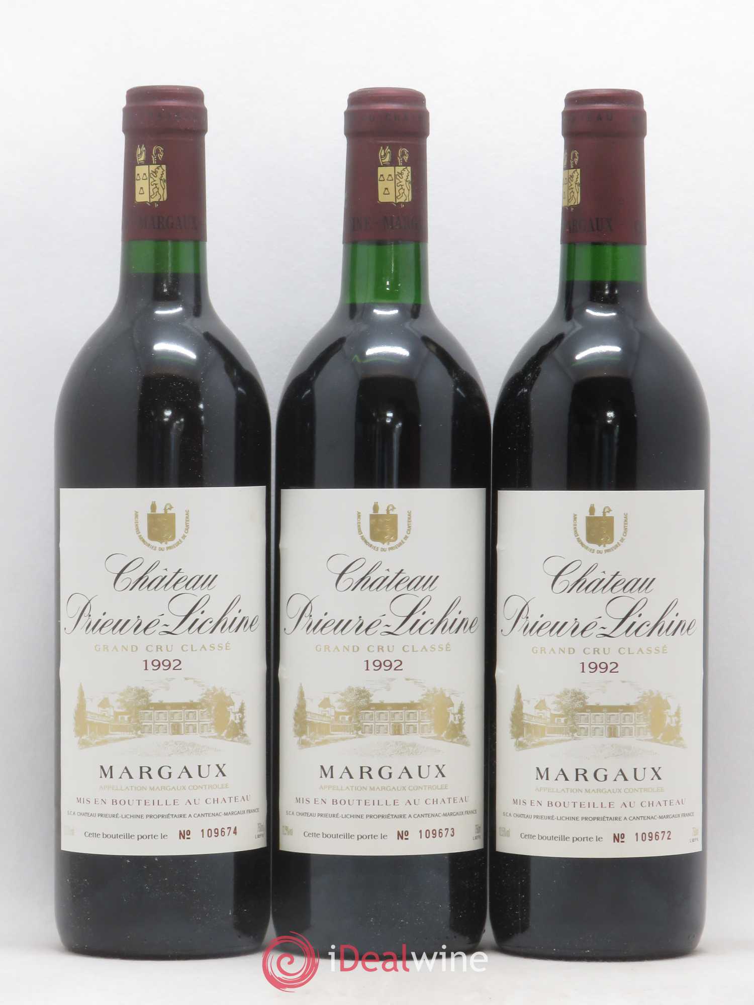Château Prieuré Lichine 4ème Grand Cru Classé 1992 - Lotto di 12 bottiglie - 2