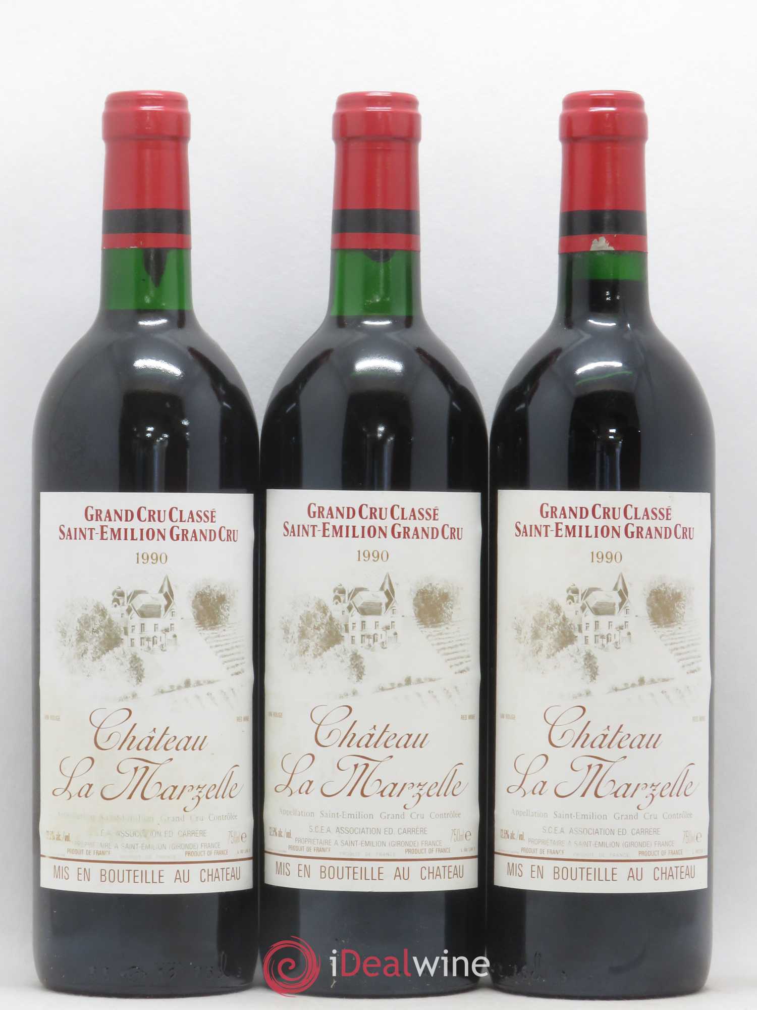 Château La Marzelle Grand Cru Classé 1990 - Lot de 12 bouteilles - 3