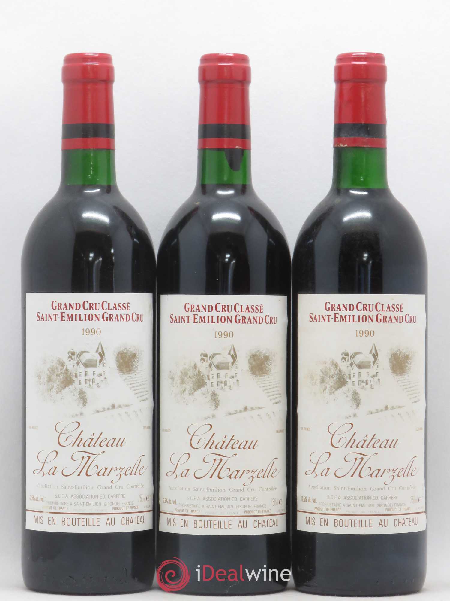 Château La Marzelle Grand Cru Classé 1990 - Lot de 12 bouteilles - 4