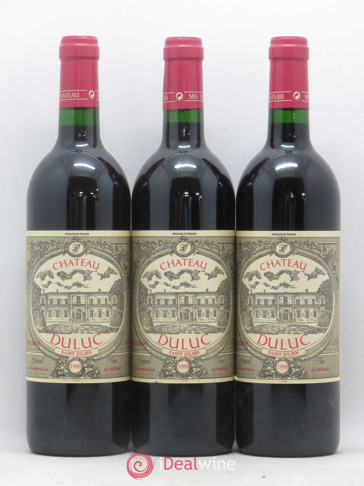 Duluc de Branaire Second Vin 1998 - Lot de 12 bouteilles - 1