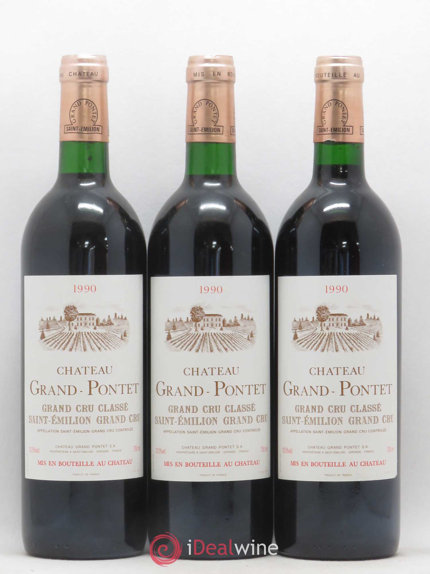 Château Grand Pontet Grand Cru Classé 1990 - Lot de 12 bouteilles - 3