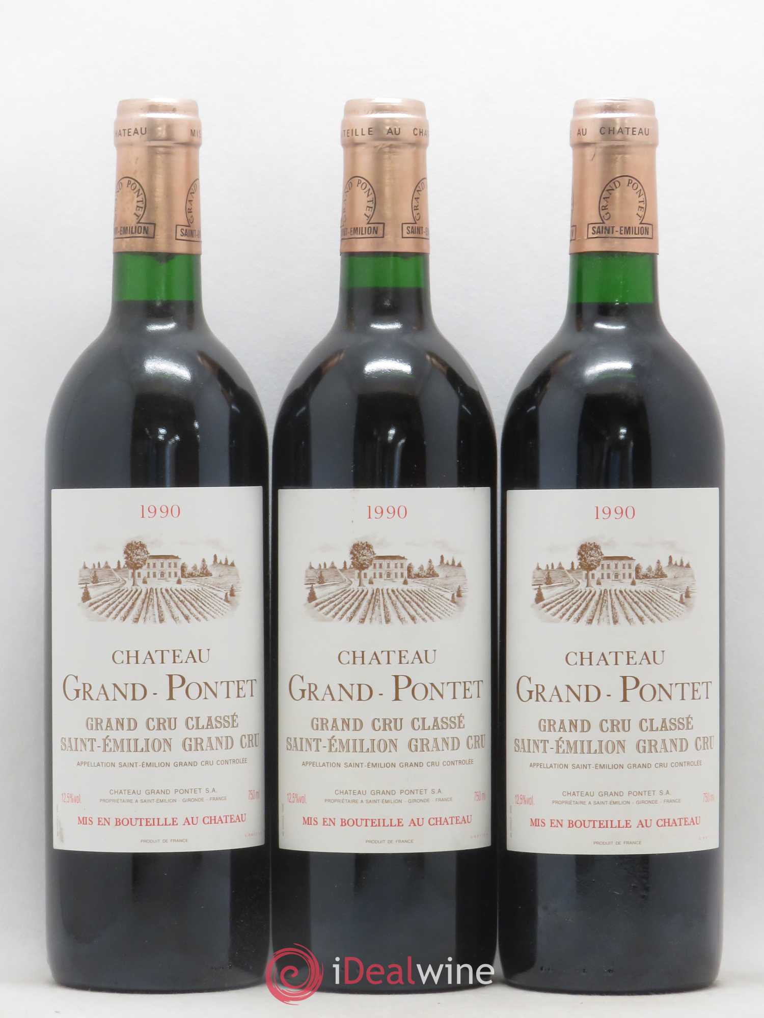 Château Grand Pontet Grand Cru Classé 1990 - Lot de 12 bouteilles - 4