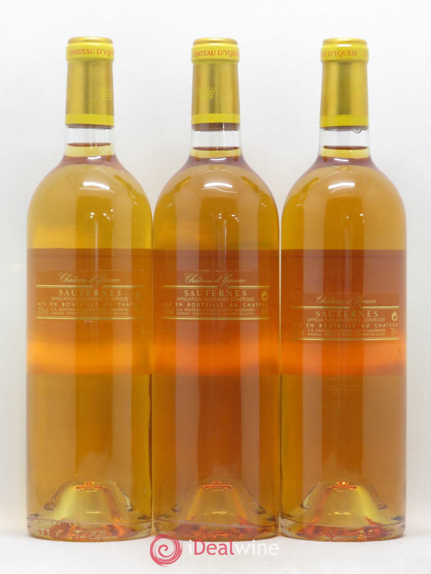 Château d' Yquem 1er Cru Classé Supérieur 2005 - Lotto di 3 bottiglie - 1
